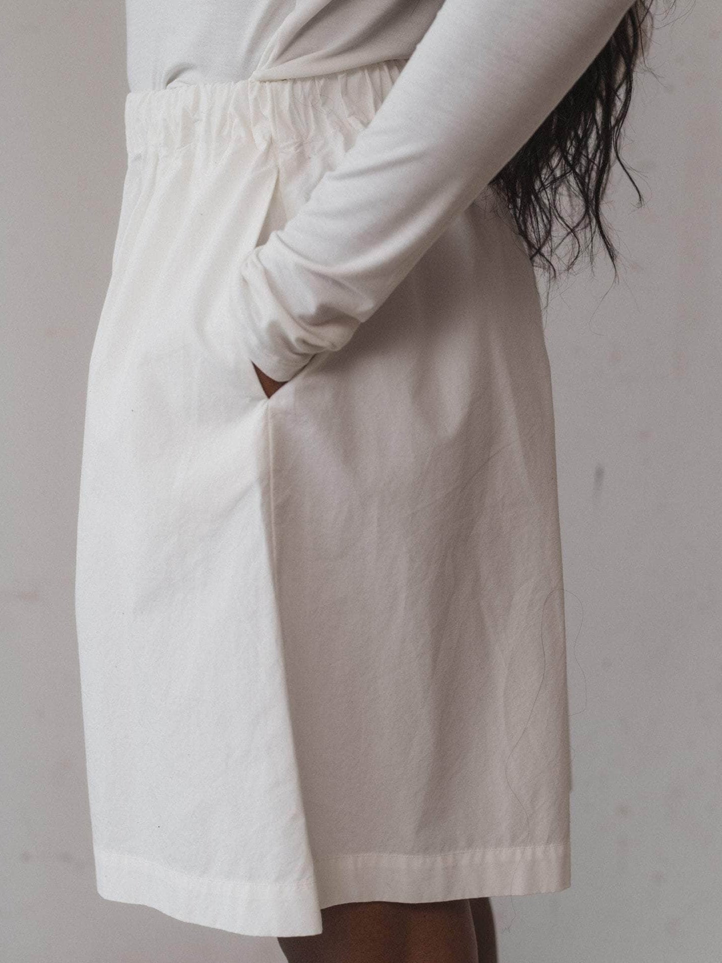 Stave Shorts Organic Cotton Poplin - Undyed