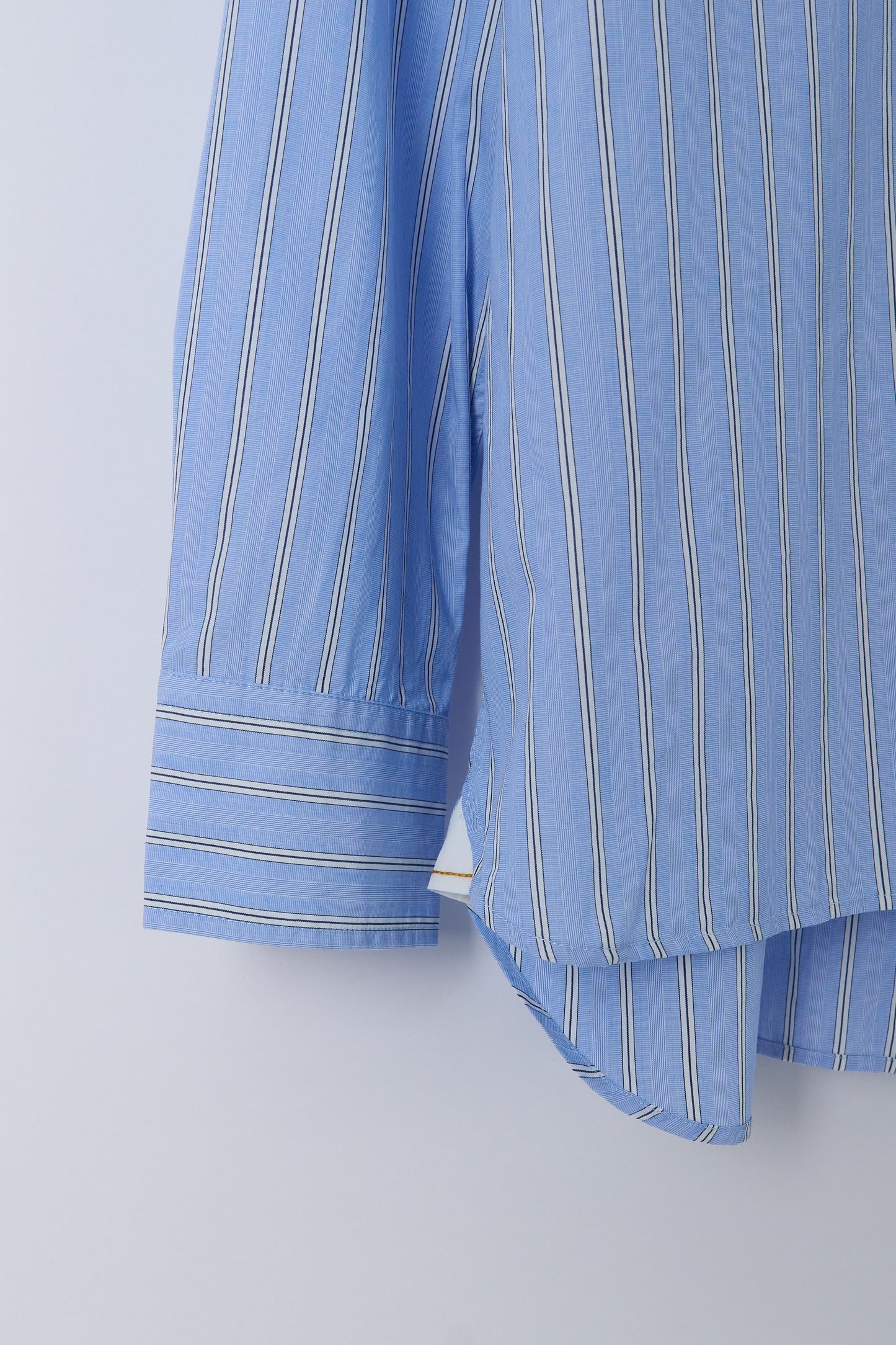 Square Pocket Shirt MC Stripe - Blue