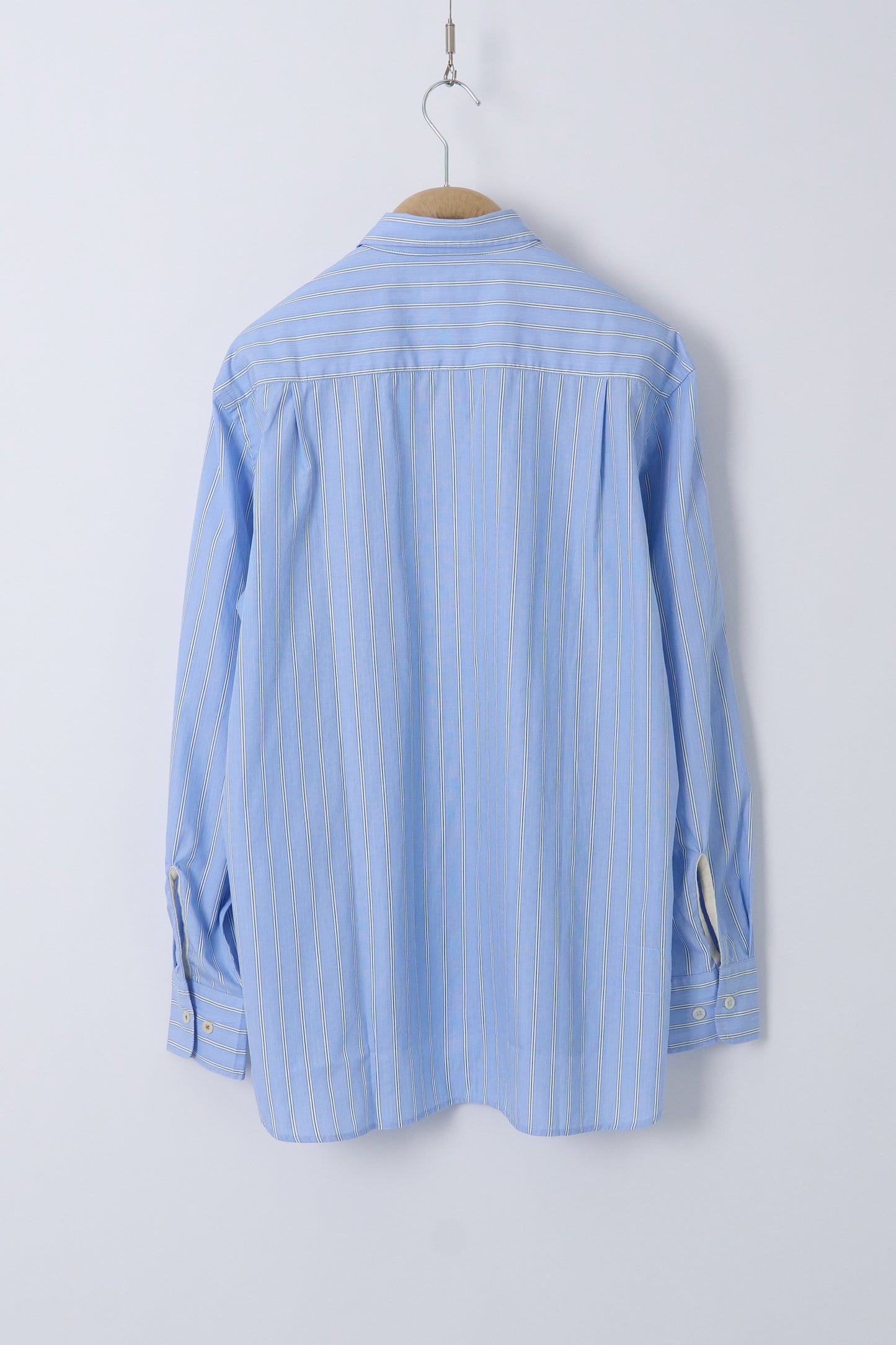 Square Pocket Shirt MC Stripe - Blue