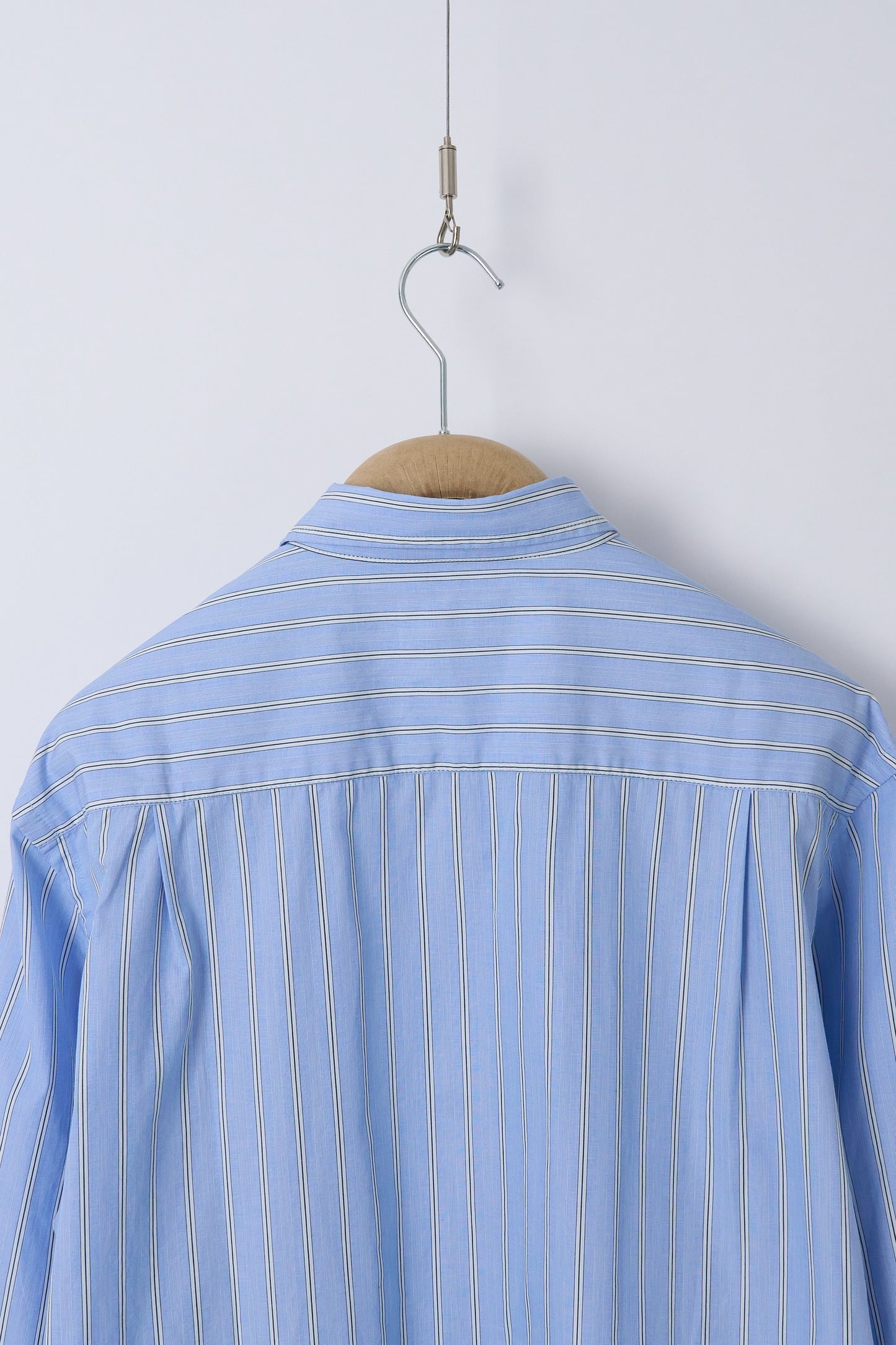 Square Pocket Shirt MC Stripe - Blue