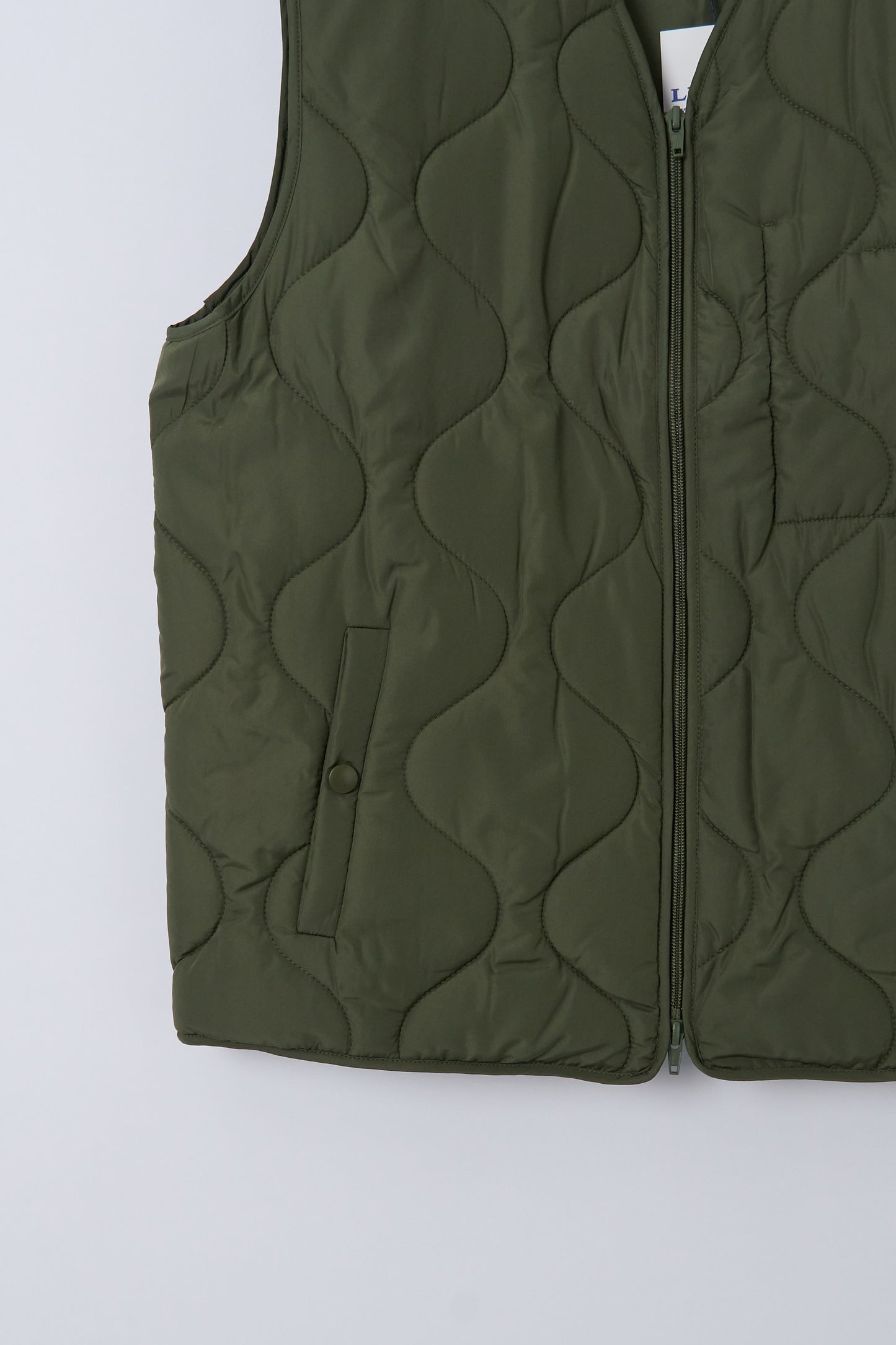 Vinis Sleeveless Quilted Jacket - Kaki