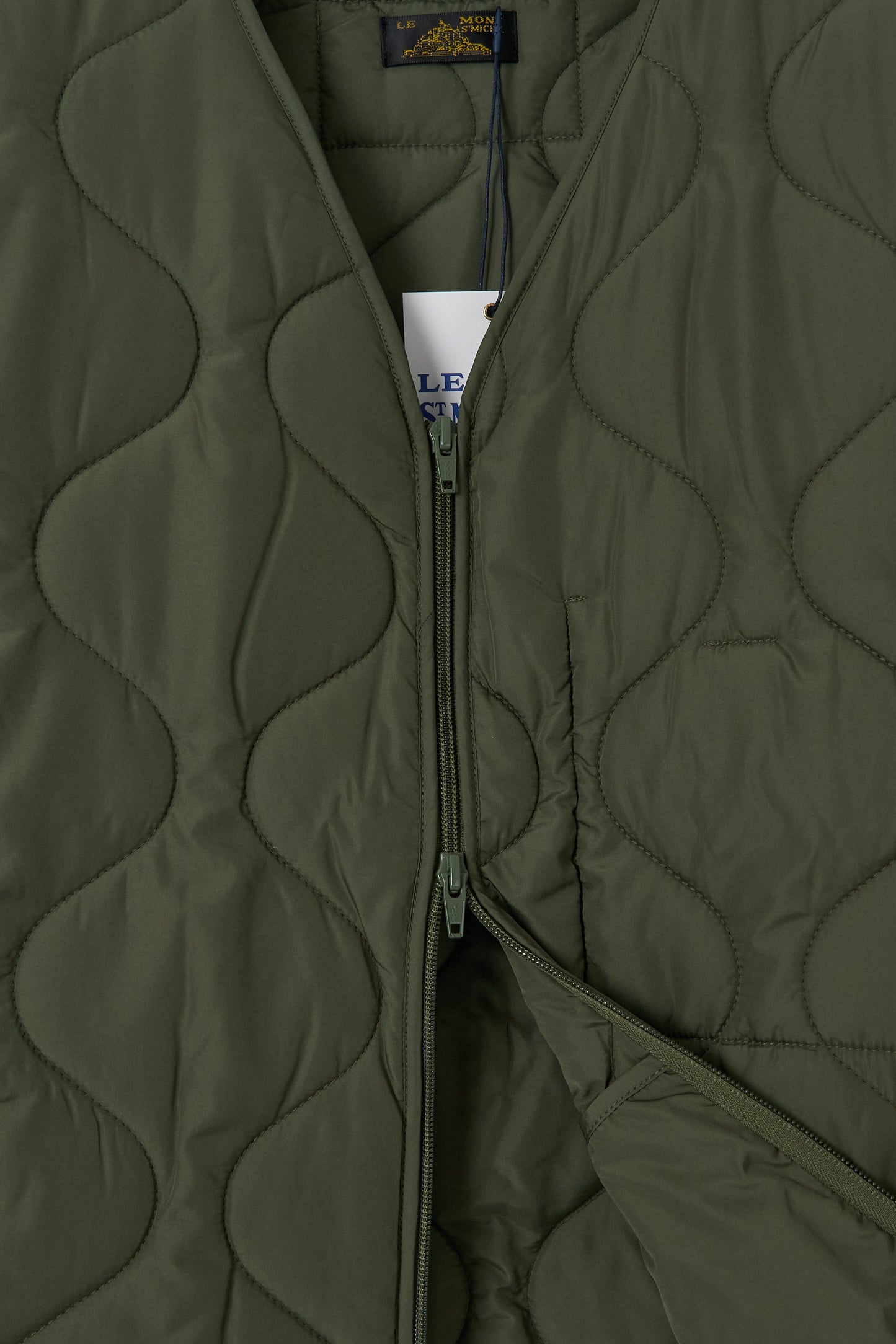 Vinis Sleeveless Quilted Jacket - Kaki
