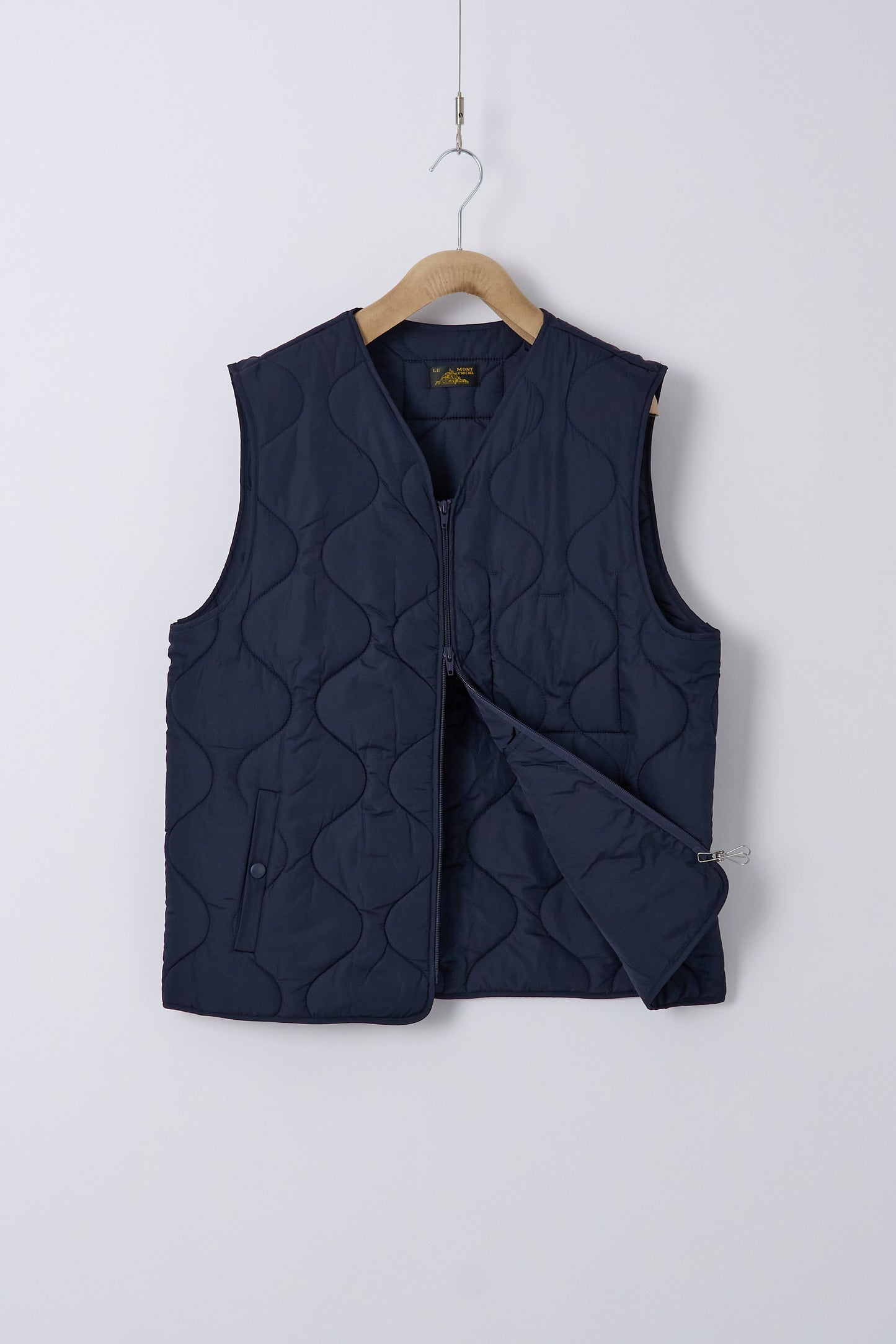 Vinis Sleeveless Quilted Jacket - Navy