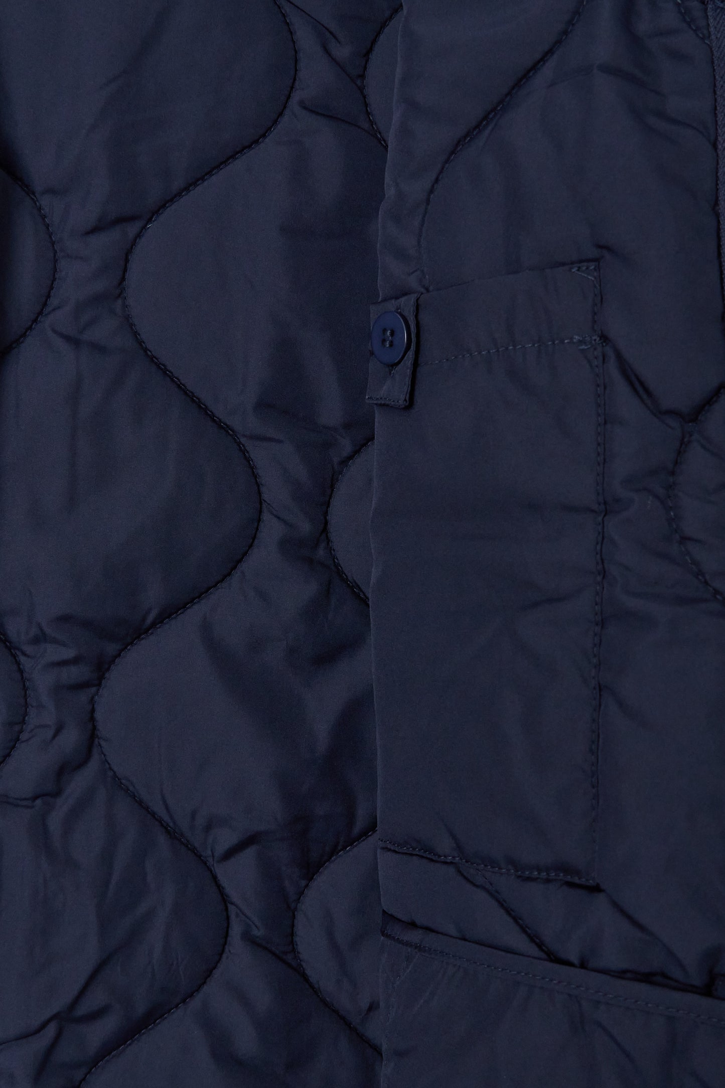 Vinis Sleeveless Quilted Jacket - Navy