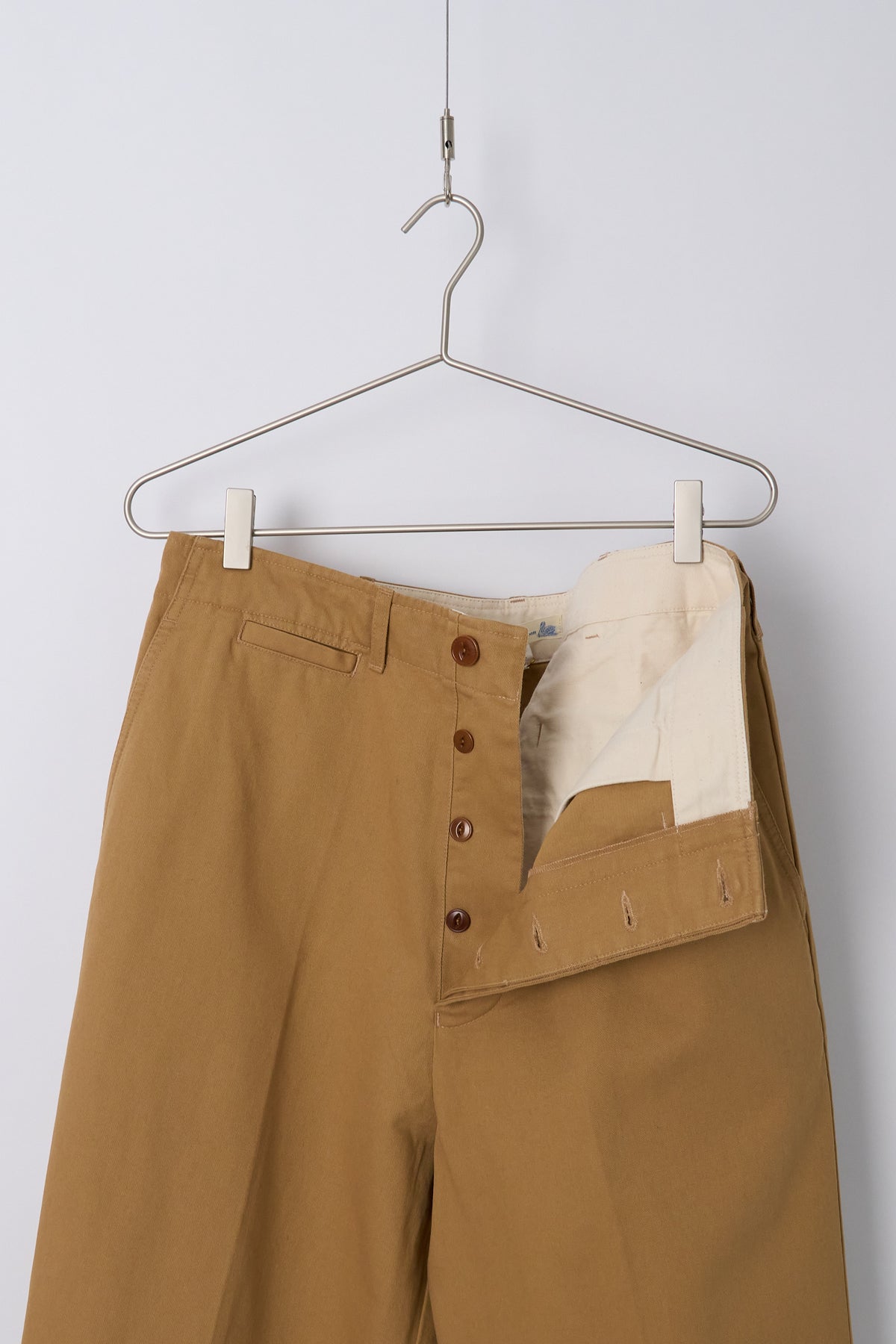 1920s Cotton Twill Worker Chino Khaki