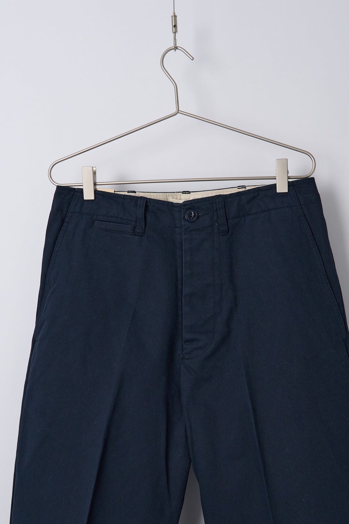 1920s Cotton Twill Worker Chino Dark Navy