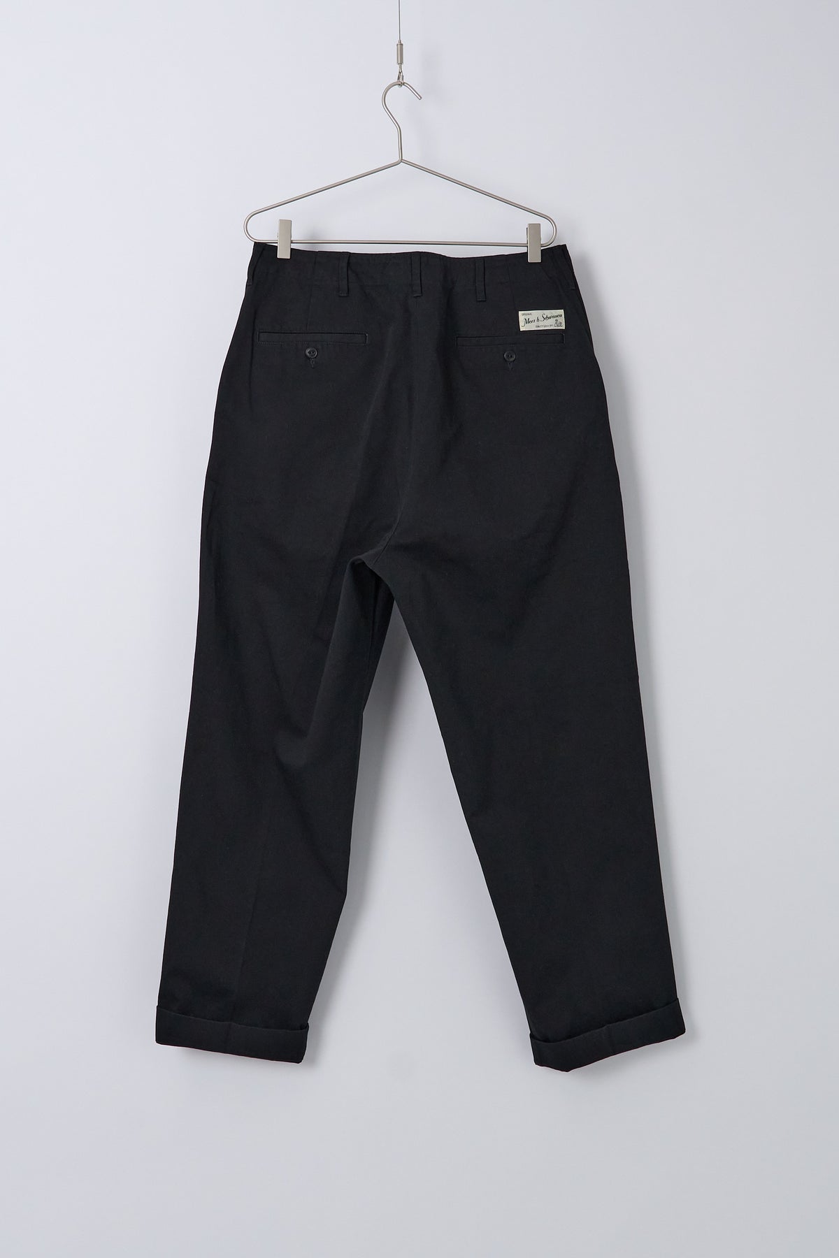 1920s Cotton Twill Worker Chino Deep Black