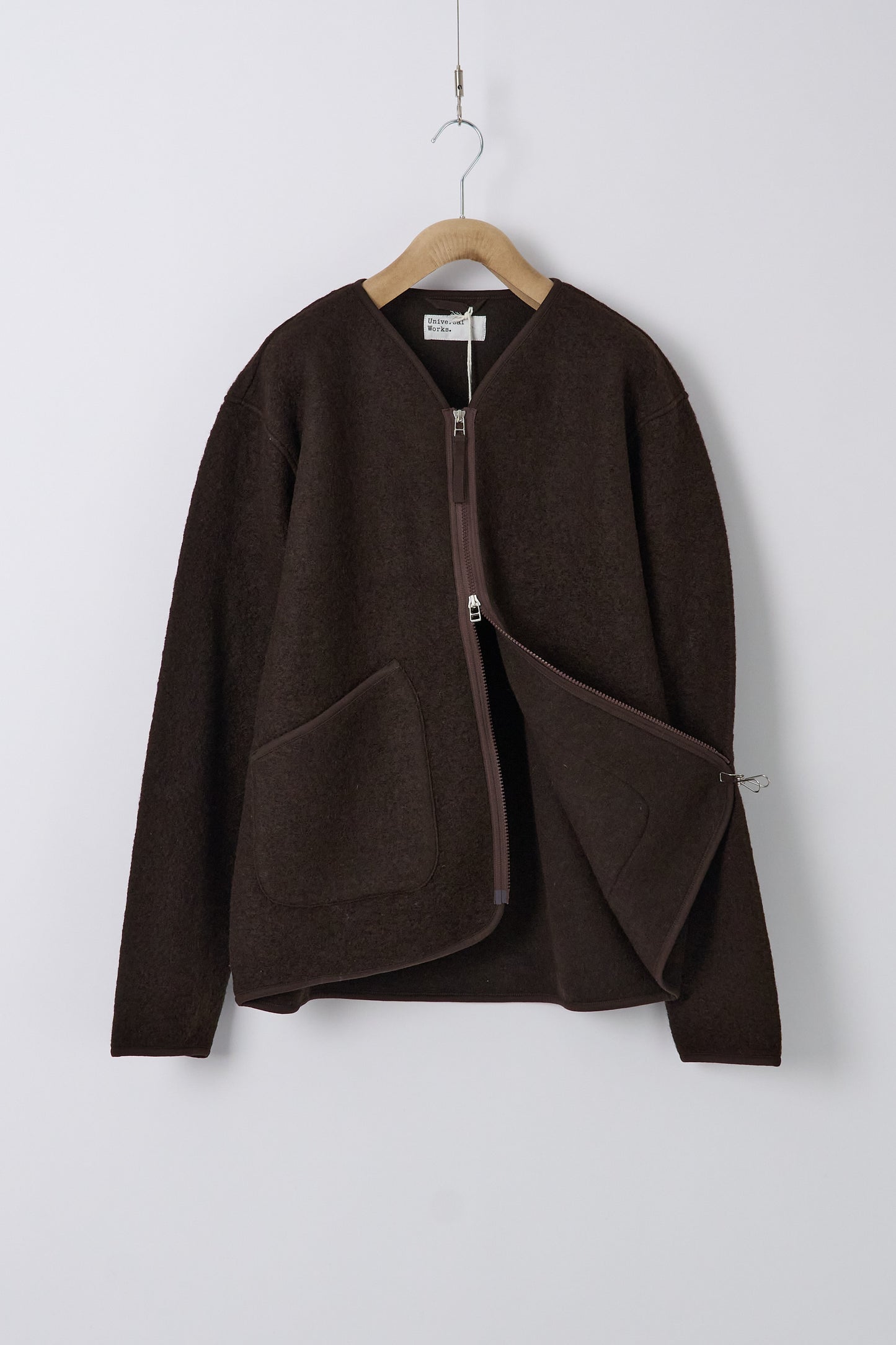 Zip Liner Jacket Galaxy Fleece - Brown