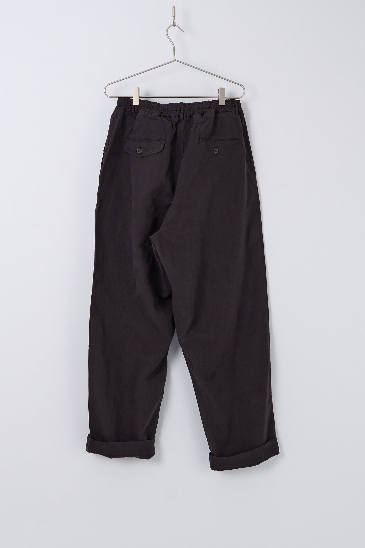 Oxford Pant Lyo Linen Mix - Licorice