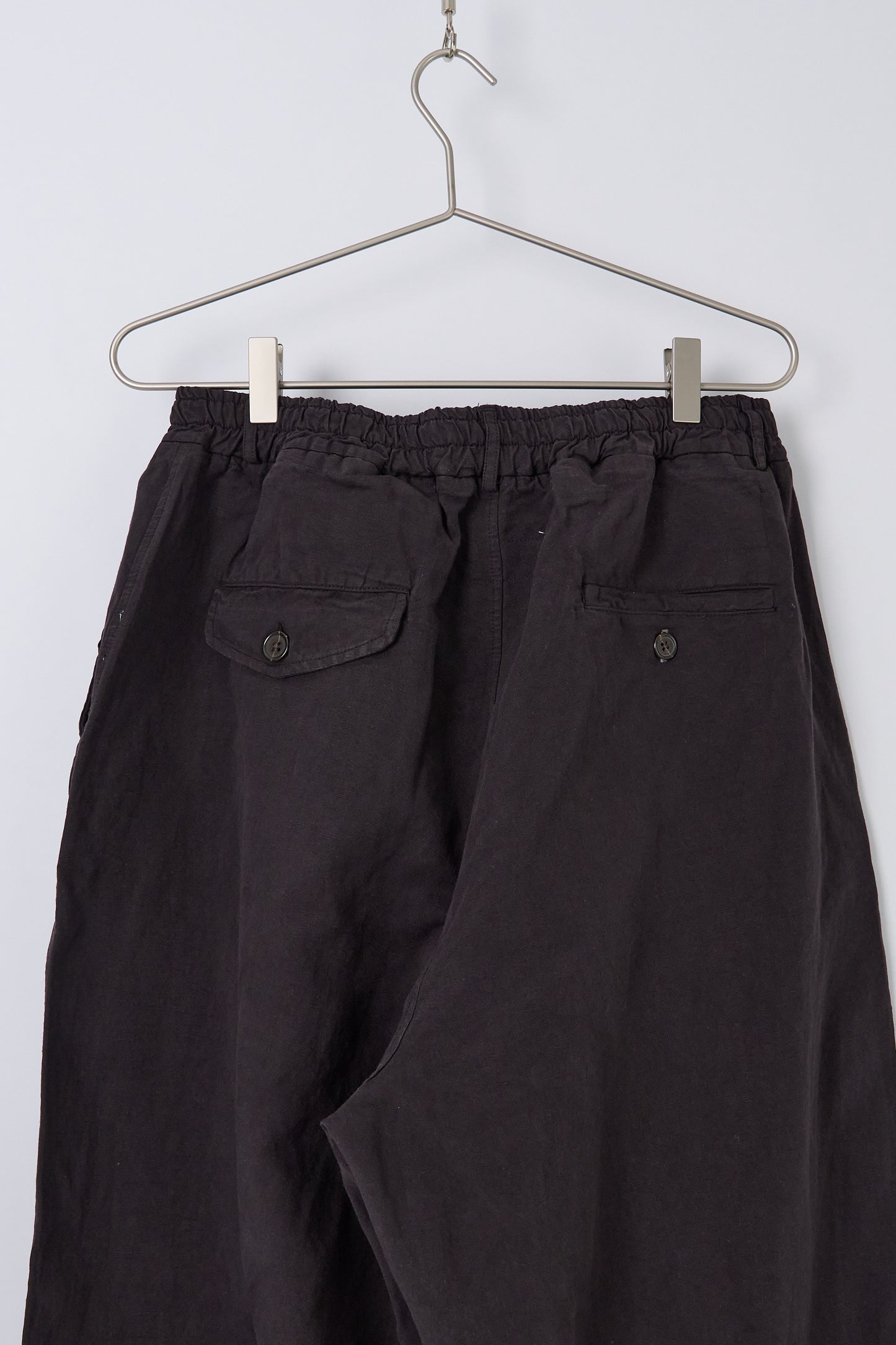 Oxford Pant Lyo Linen Mix - Licorice