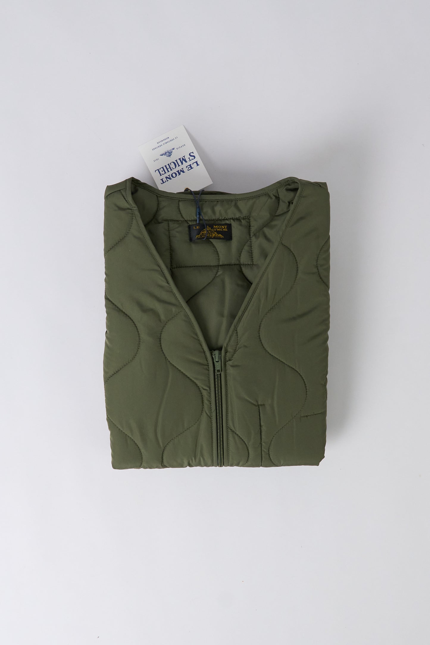 Vinis Sleeveless Quilted Jacket - Kaki