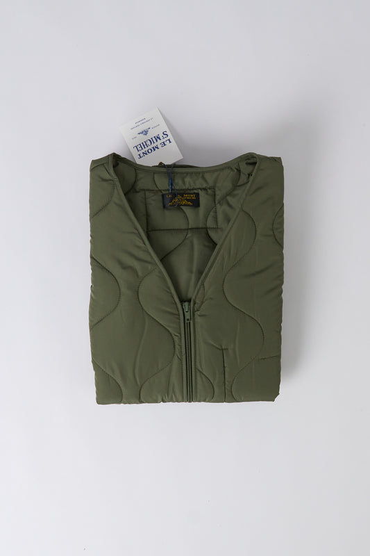 Vinis Sleeveless Quilted Jacket - Kaki