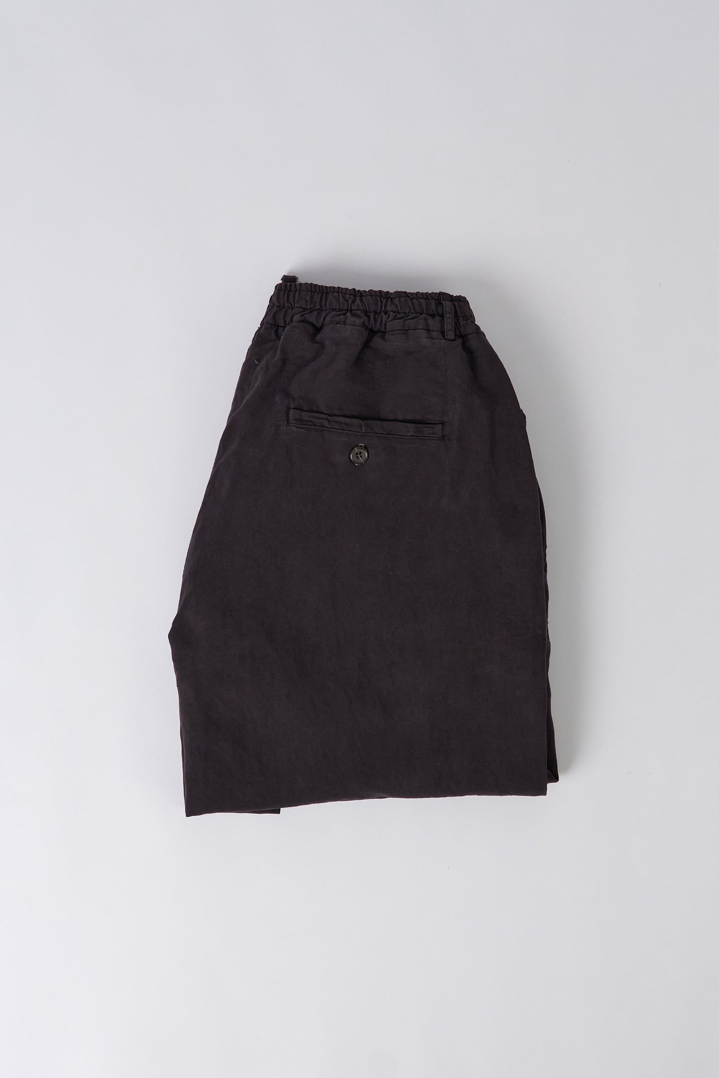 Oxford Pant Lyo Linen Mix - Licorice
