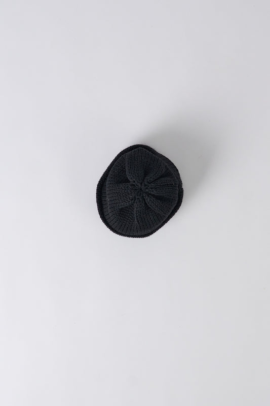 Short Watch Cap British Wool - Black