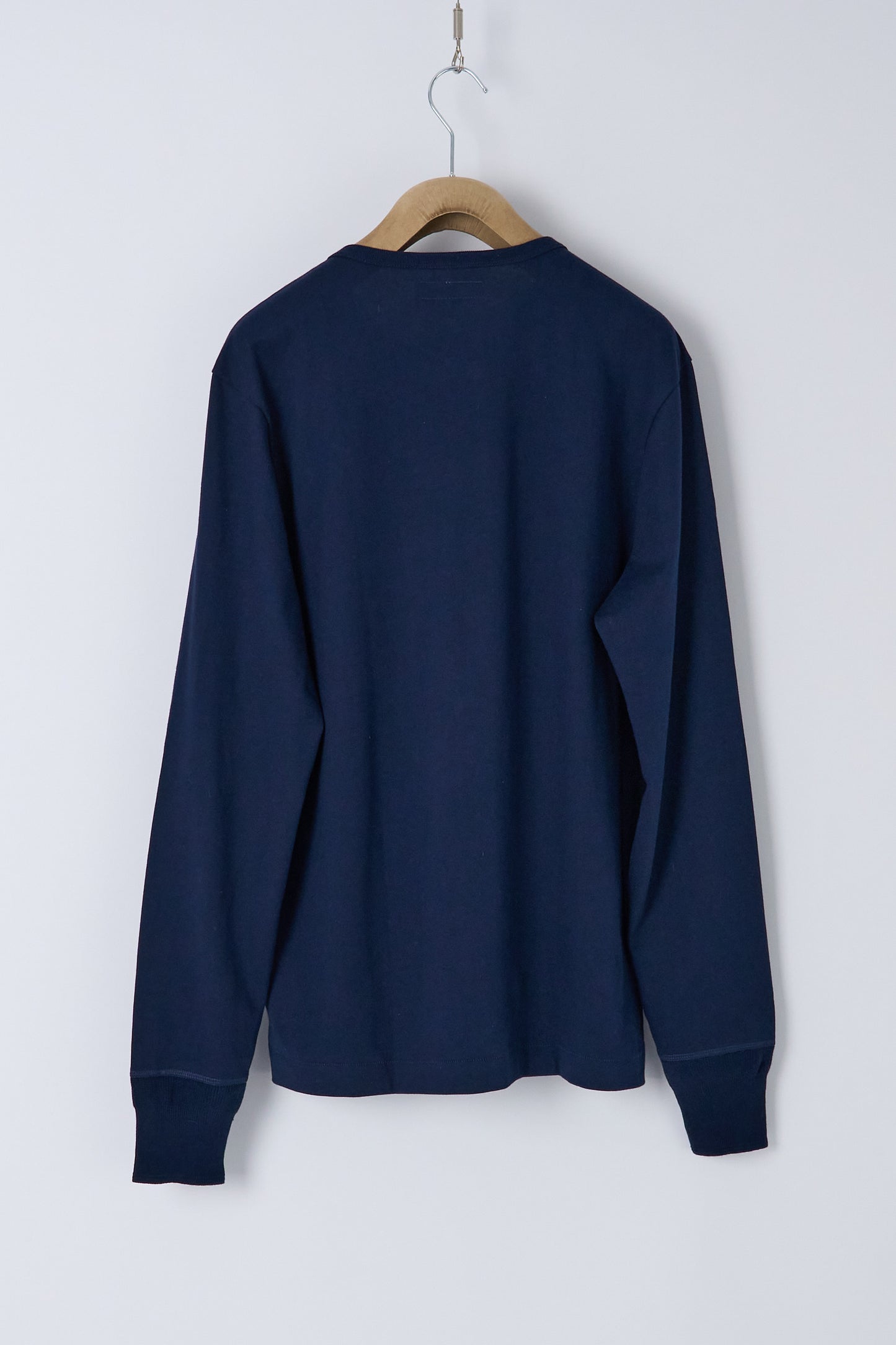 2M06 Refined Long Sleeve Henley Ink Blue