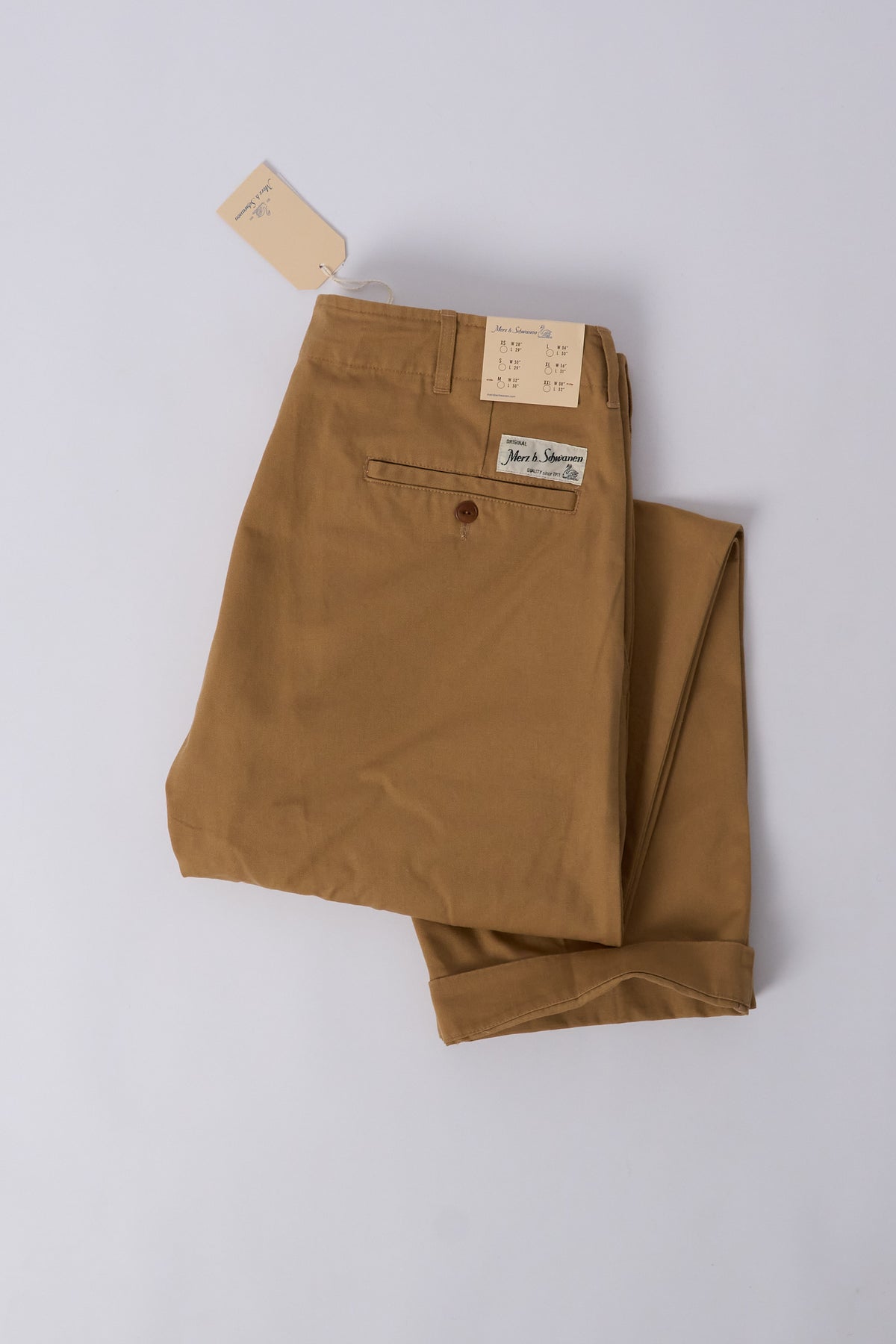 1920s Cotton Twill Worker Chino Khaki