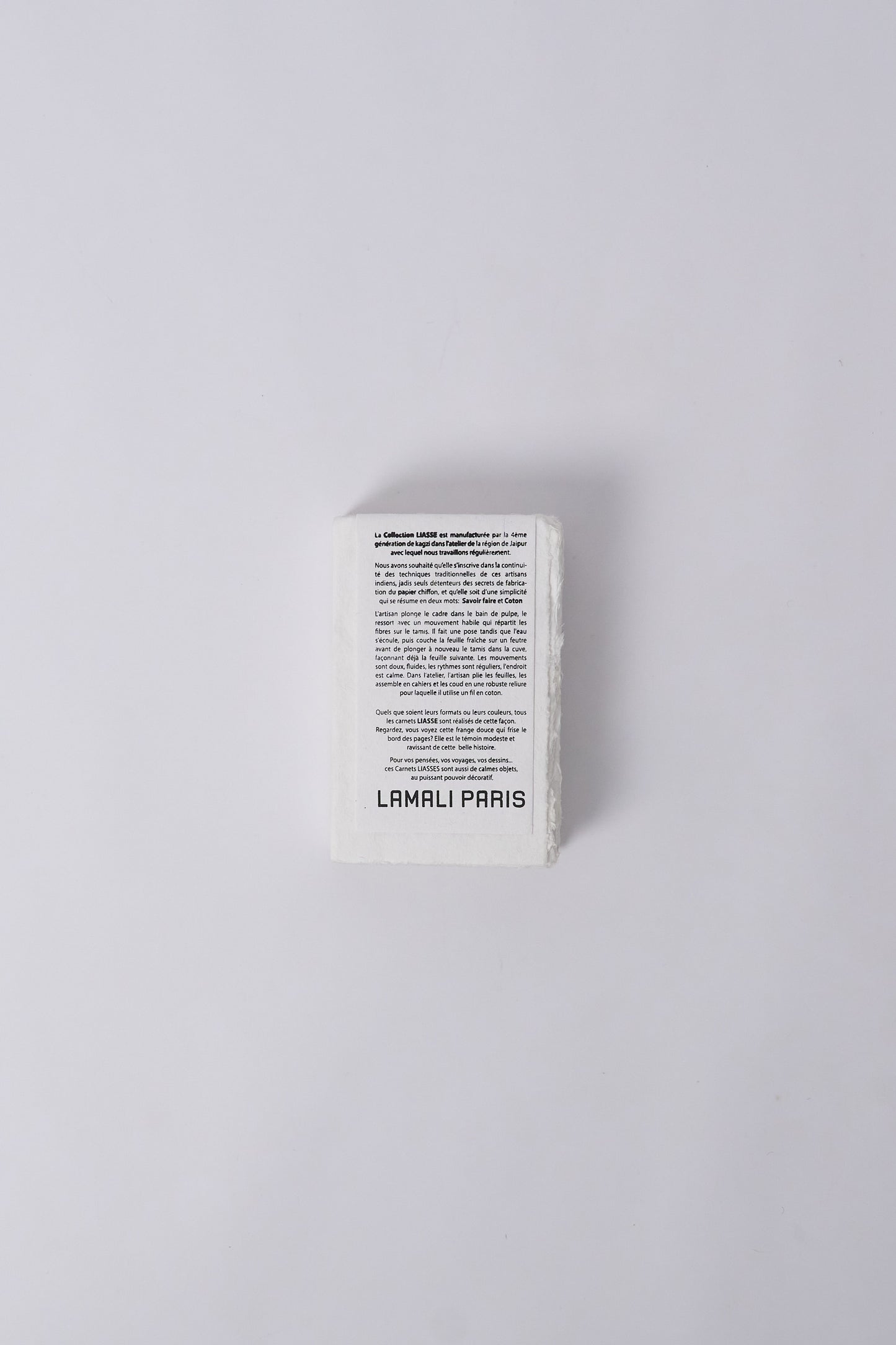 Lamali Handmade Notebook - White 12x18cm