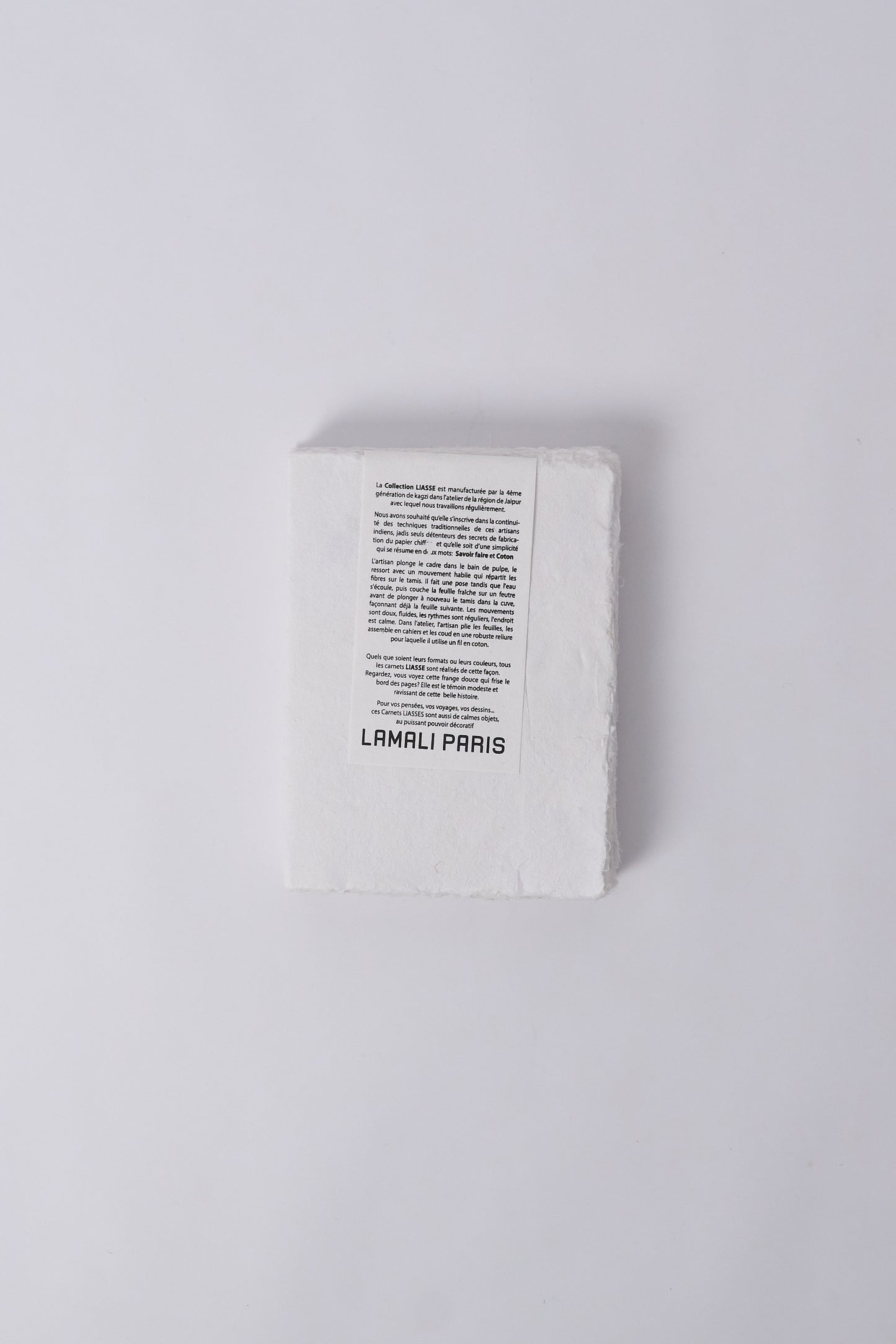 Lamali Handmade Notebook - White 18x24cm
