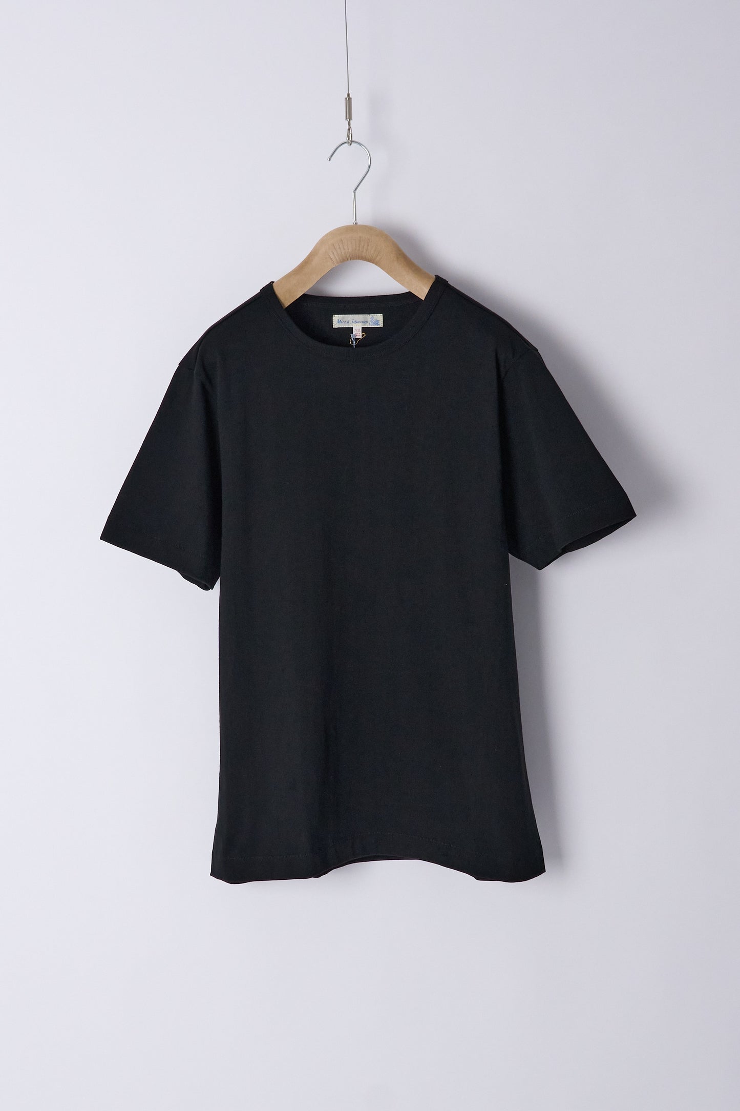 215.99 Loopwheeled Midweight T-Shirt - Deep Black