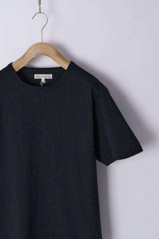 215.99 Loopwheeled Midweight T-Shirt - Deep Black