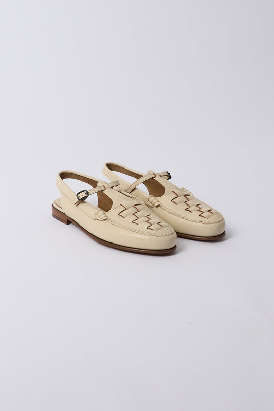Roqueta Slingback Loafer - Custard