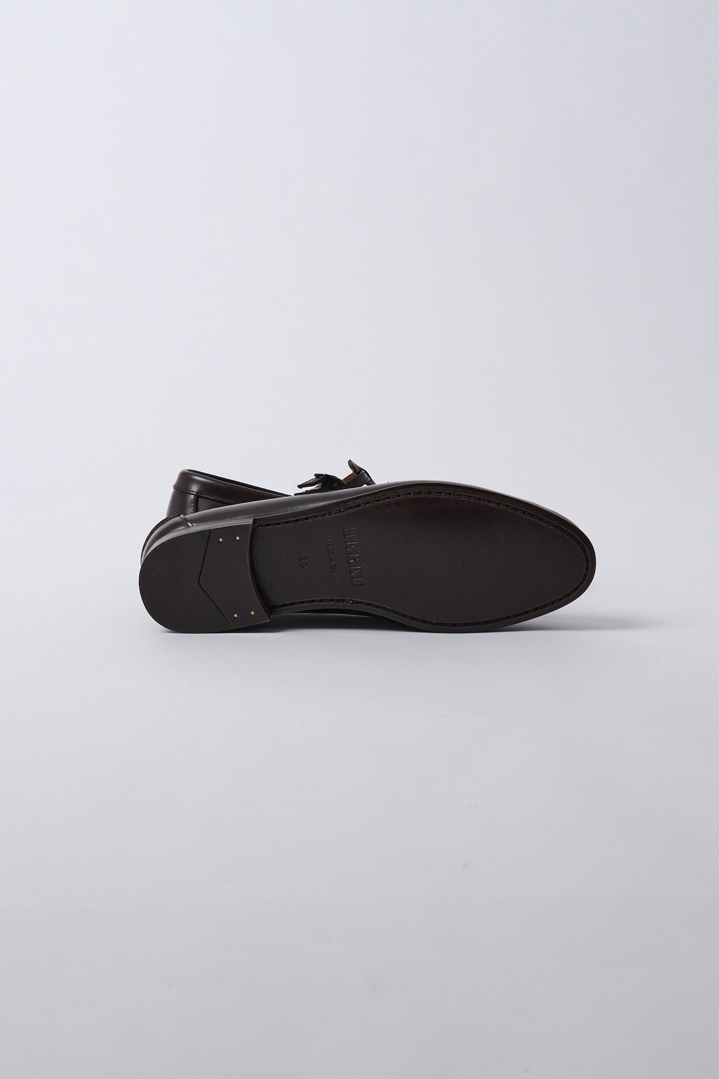 Maqueda Interwoven T-bar Loafer - Dark Brown