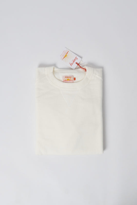 Poli'ahu CN Sweatshirt - Japanese Brushed Fleece - Off White