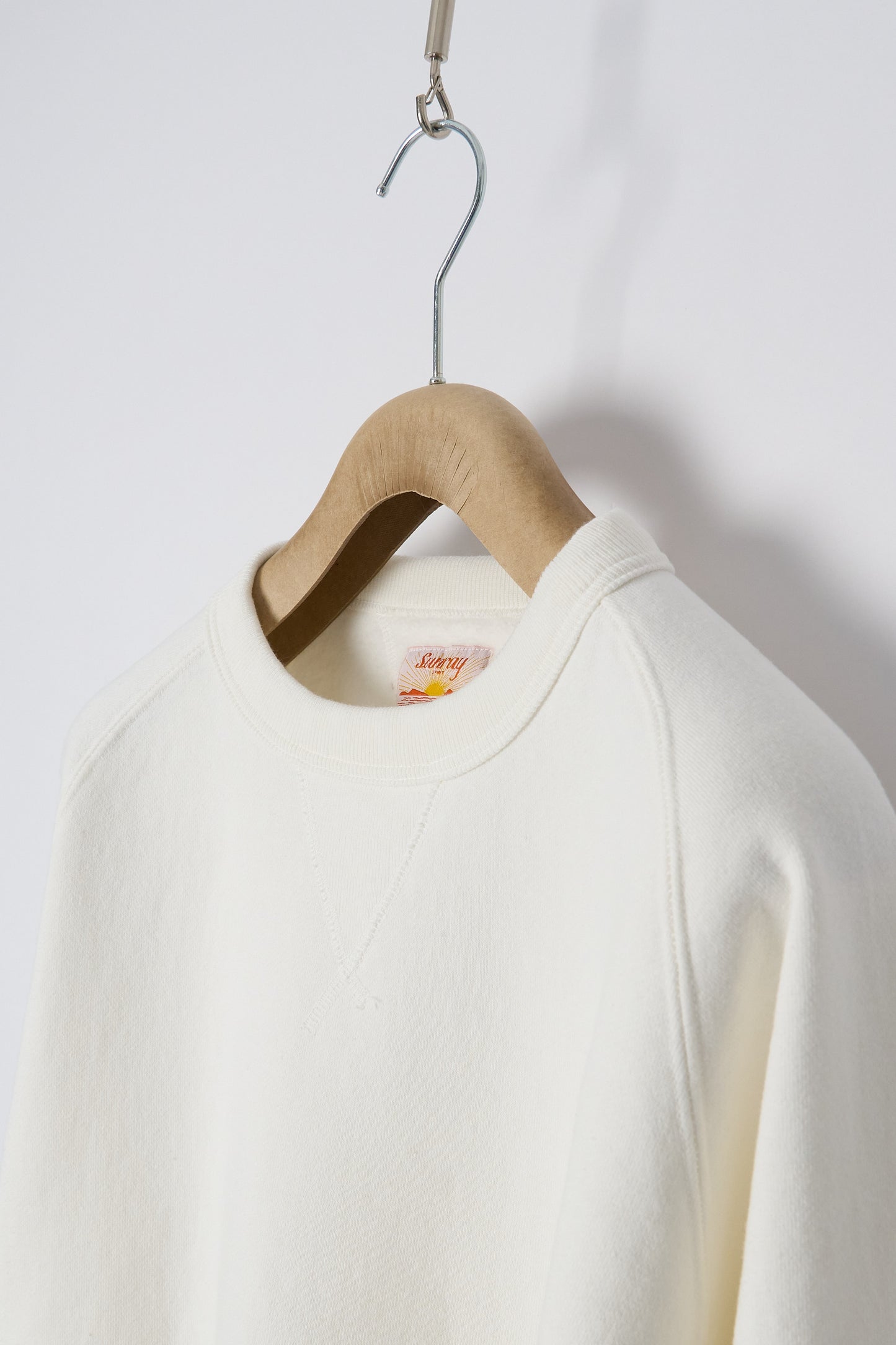 Poli'ahu CN Sweatshirt - Japanese Brushed Fleece - Off White