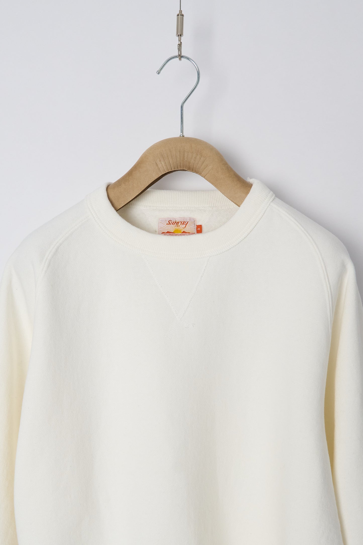 Poli'ahu CN Sweatshirt - Japanese Brushed Fleece - Off White
