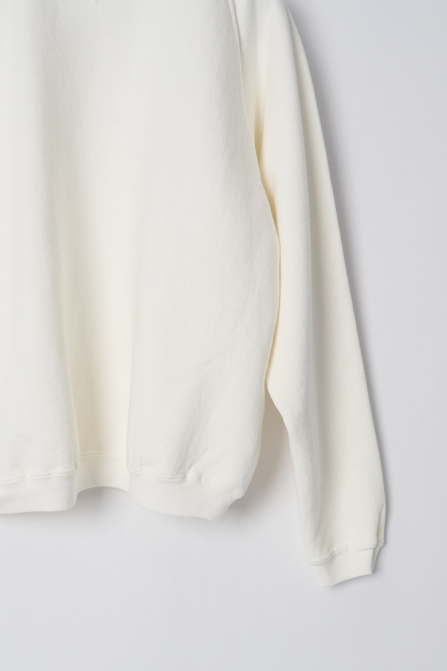 Poli'ahu CN Sweatshirt - Japanese Brushed Fleece - Off White