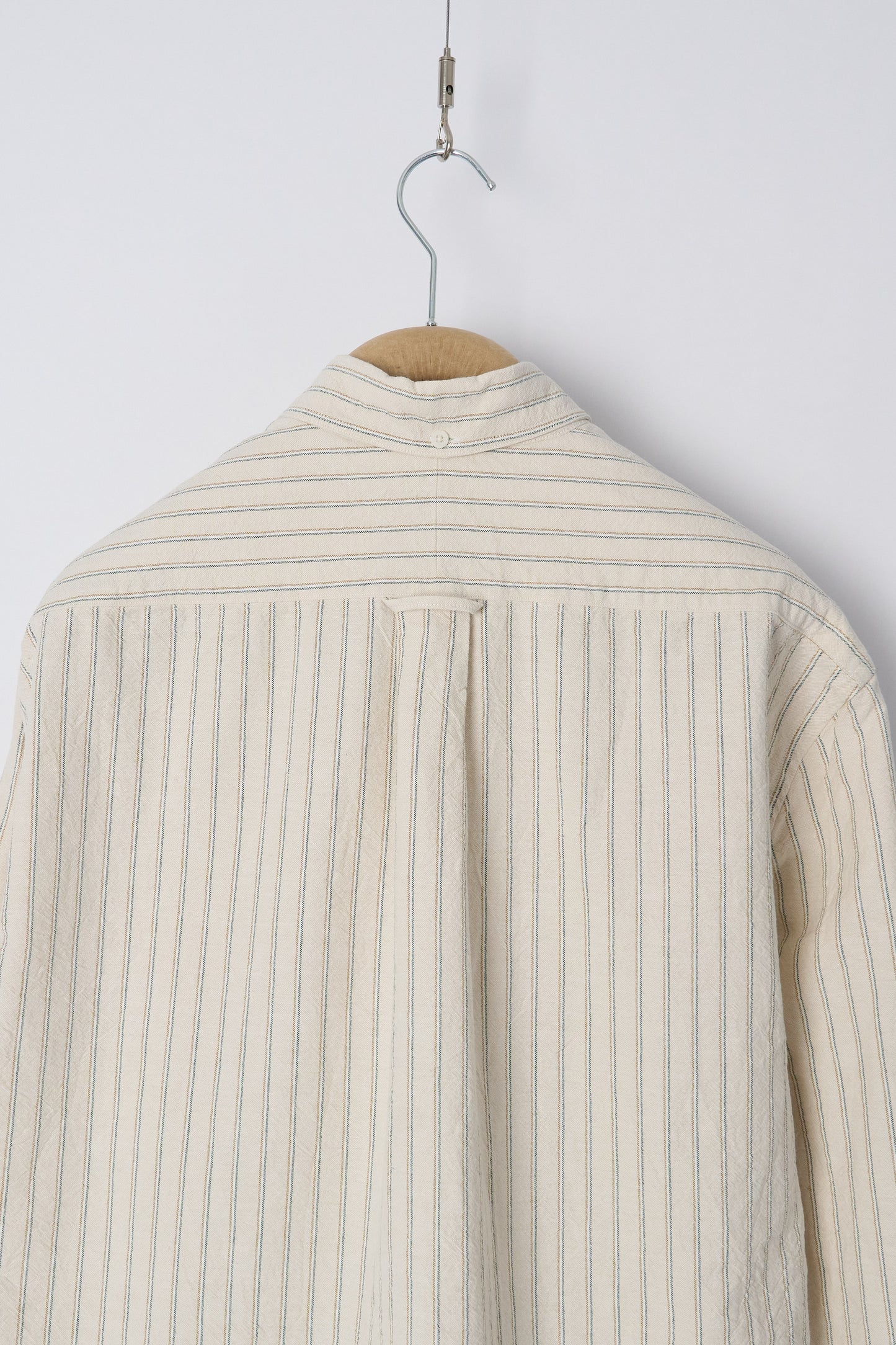 Tan Striped Japanese Oxford - Old Fit