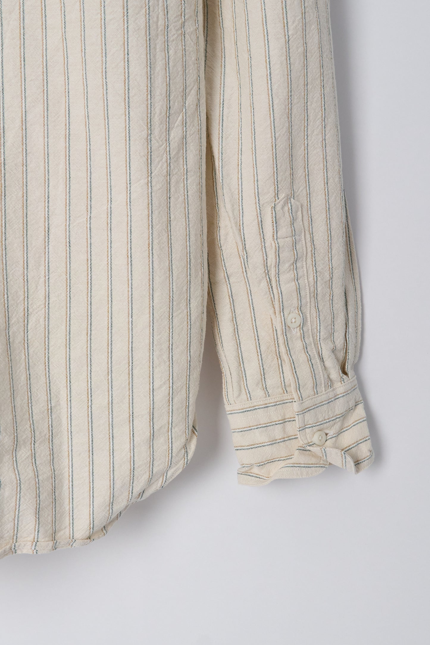 Tan Striped Japanese Oxford - Old Fit
