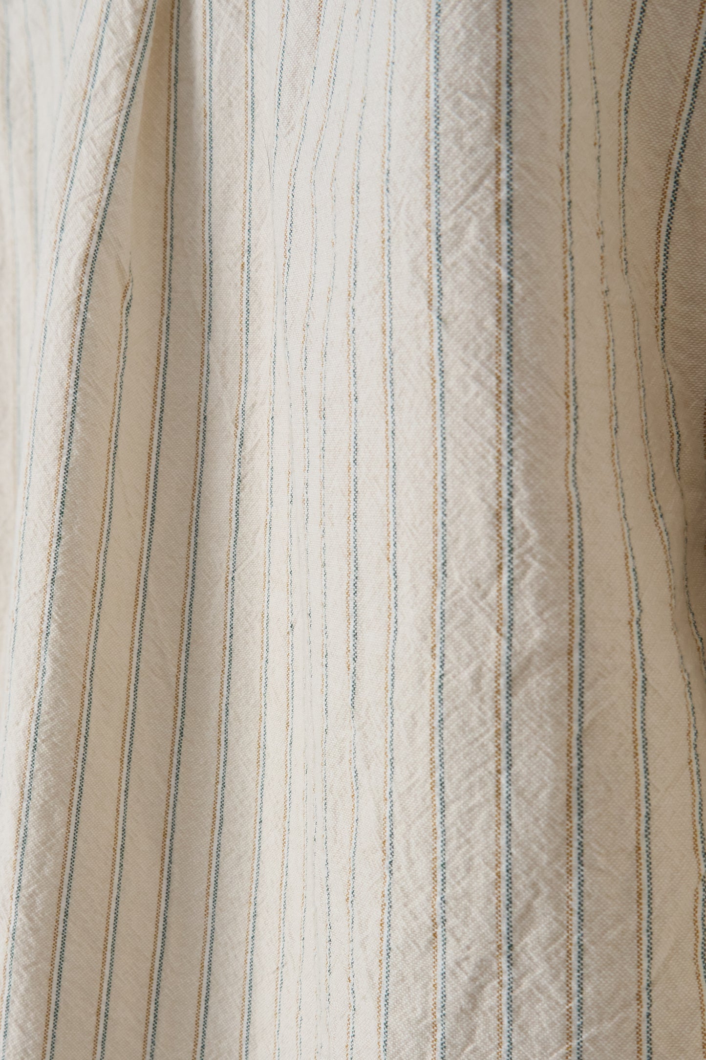 Tan Striped Japanese Oxford - Old Fit
