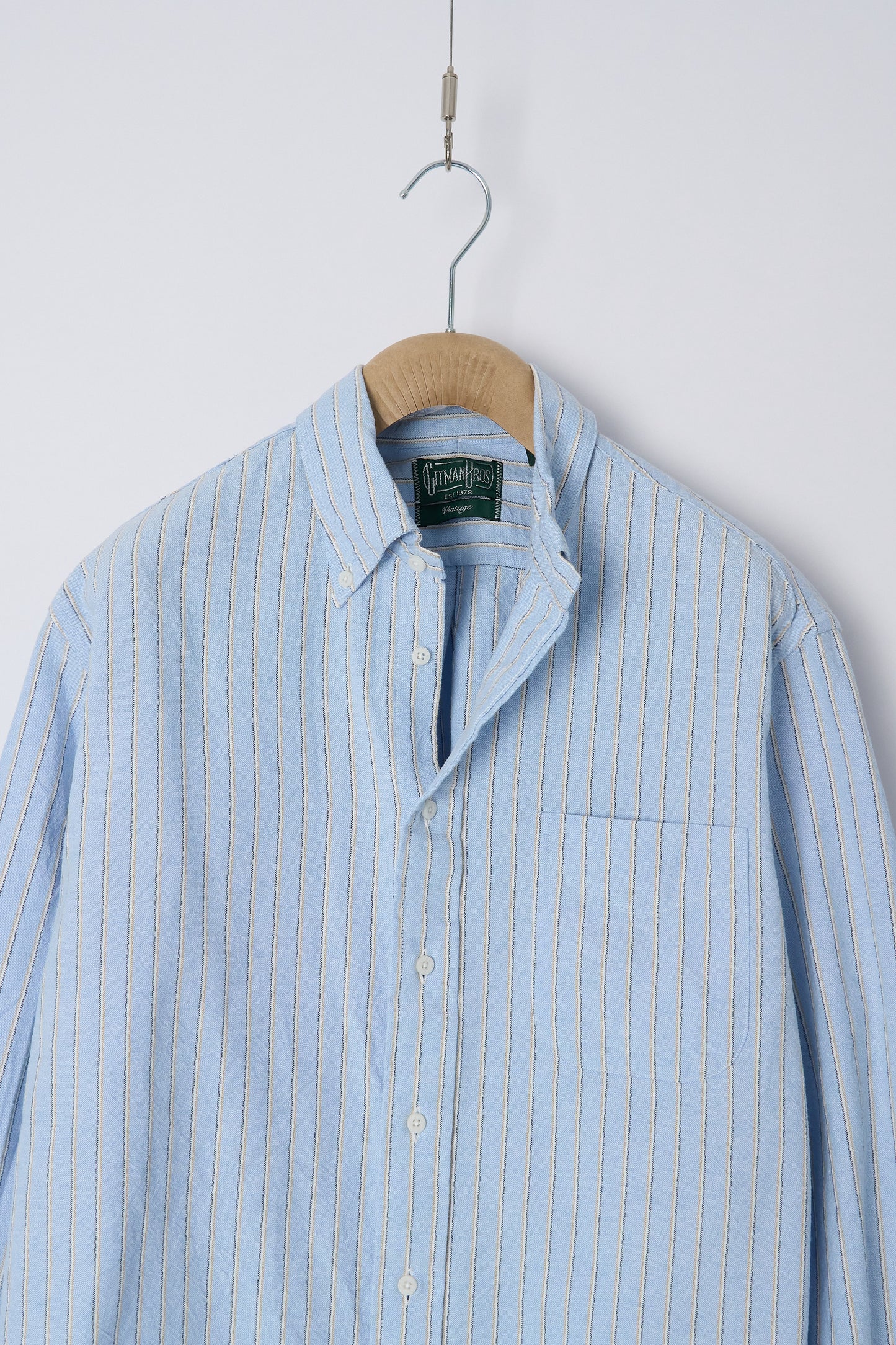 Blue Striped Japanese Oxford - Old Fit