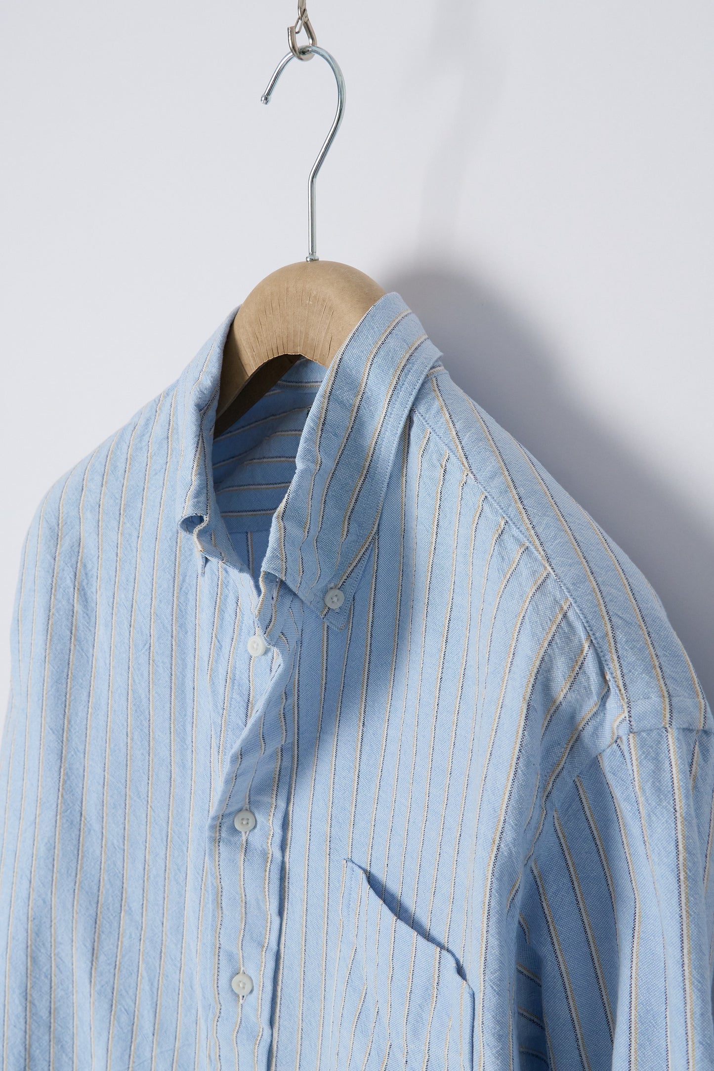 Blue Striped Japanese Oxford - Old Fit