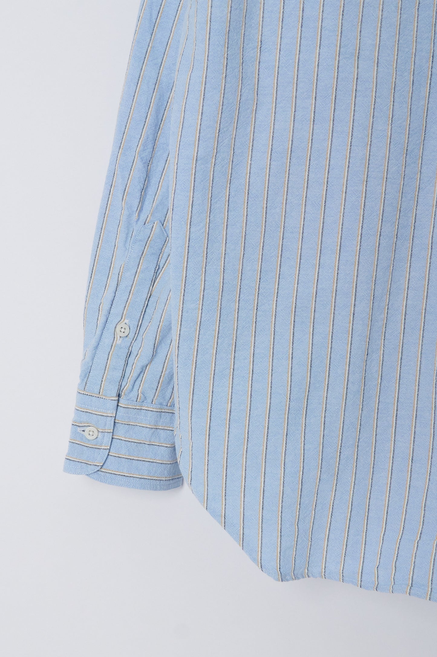 Blue Striped Japanese Oxford - Old Fit