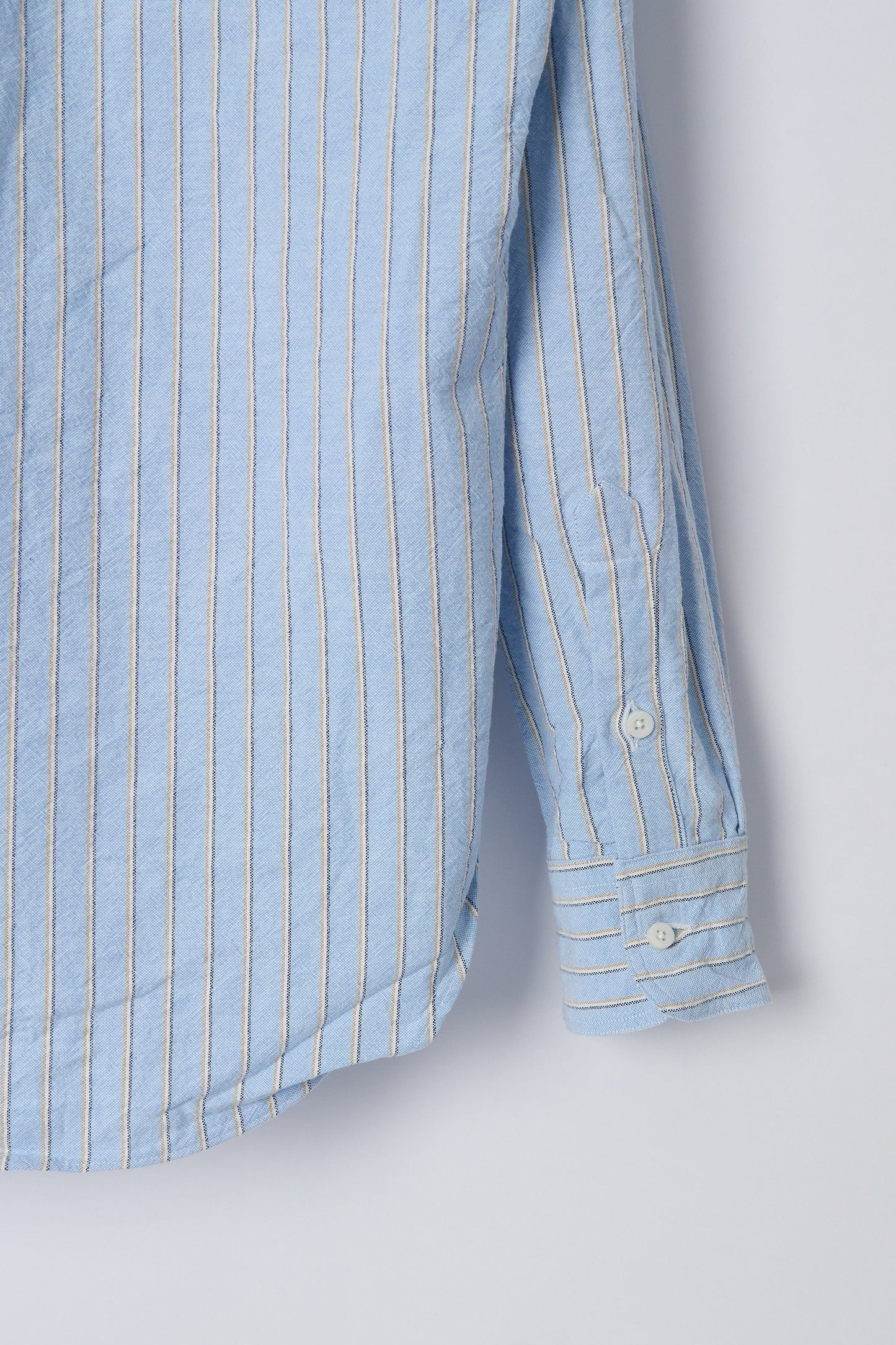 Blue Striped Japanese Oxford - Old Fit