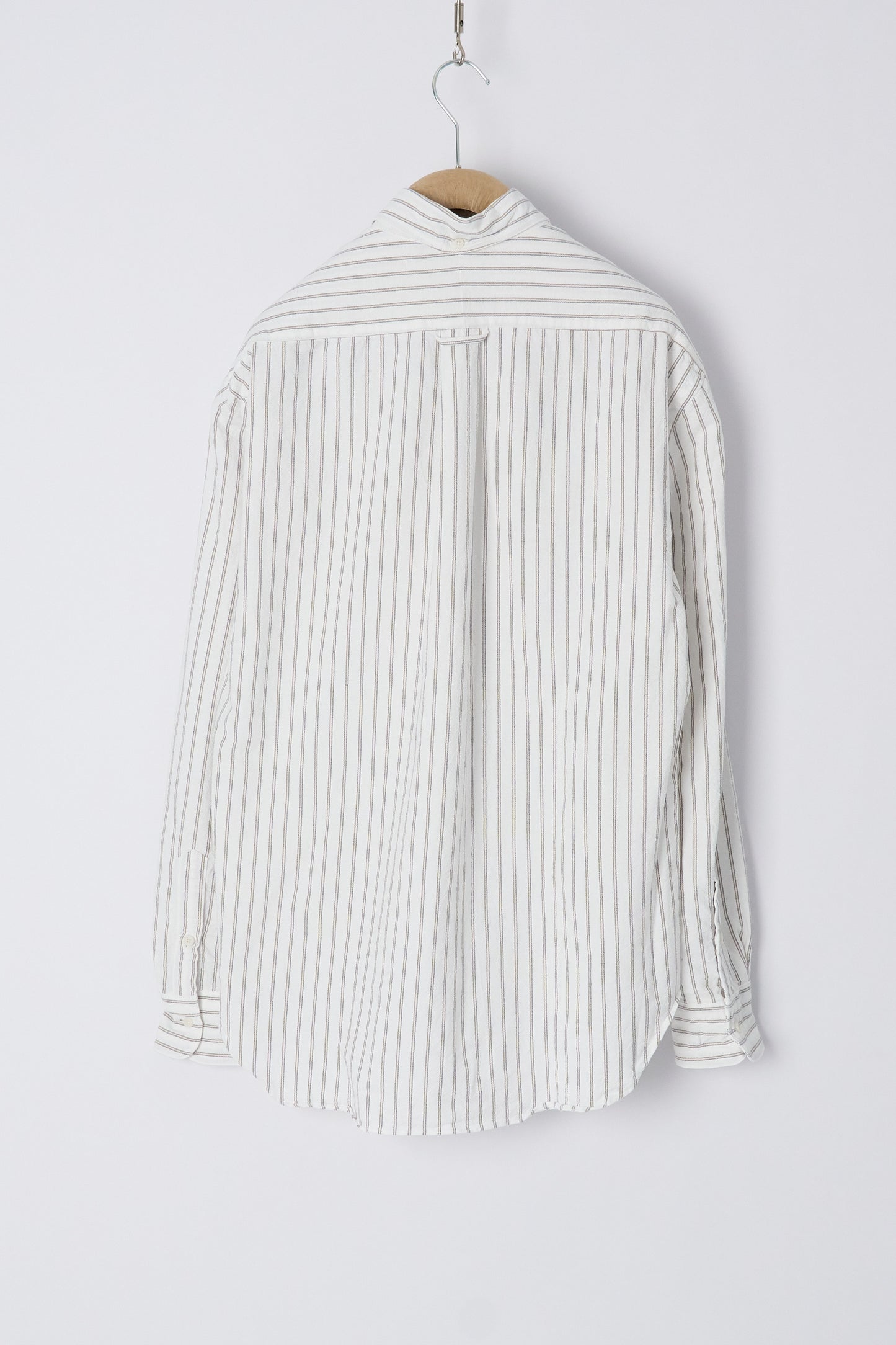 White Striped Japanese Oxford - Old Fit