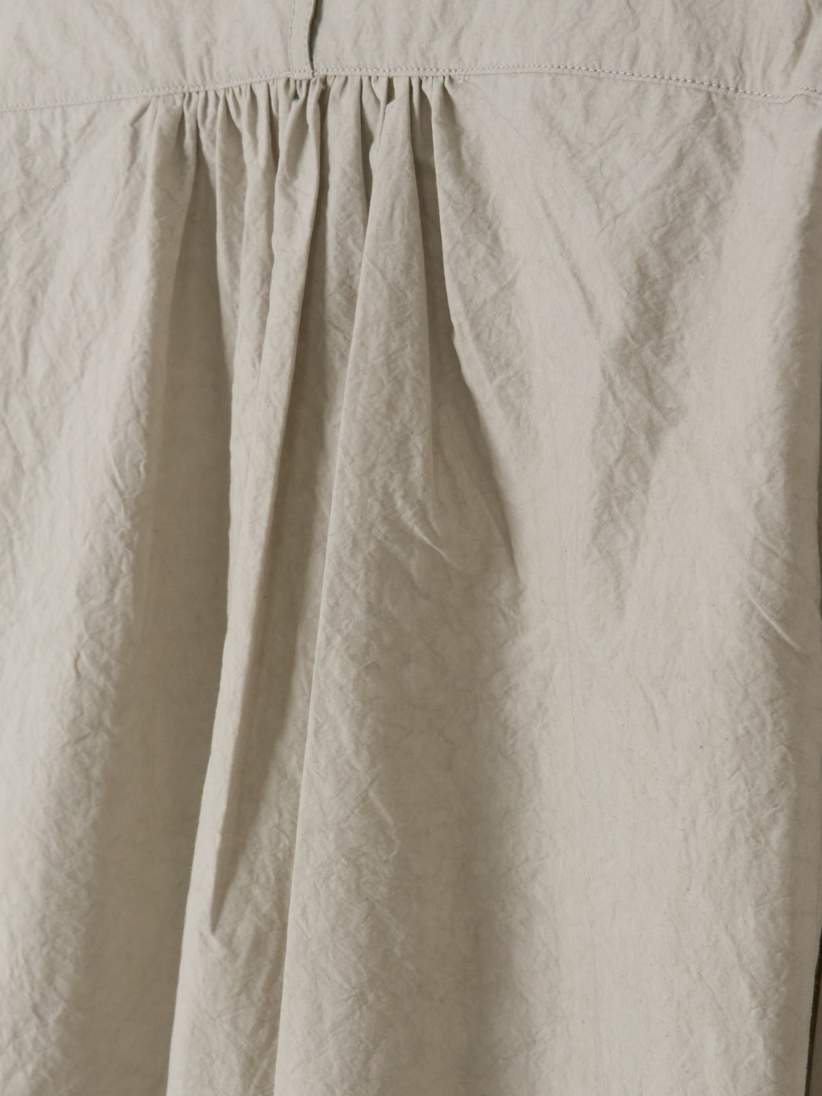 Gathered Pull-On Shirt - Light Grey