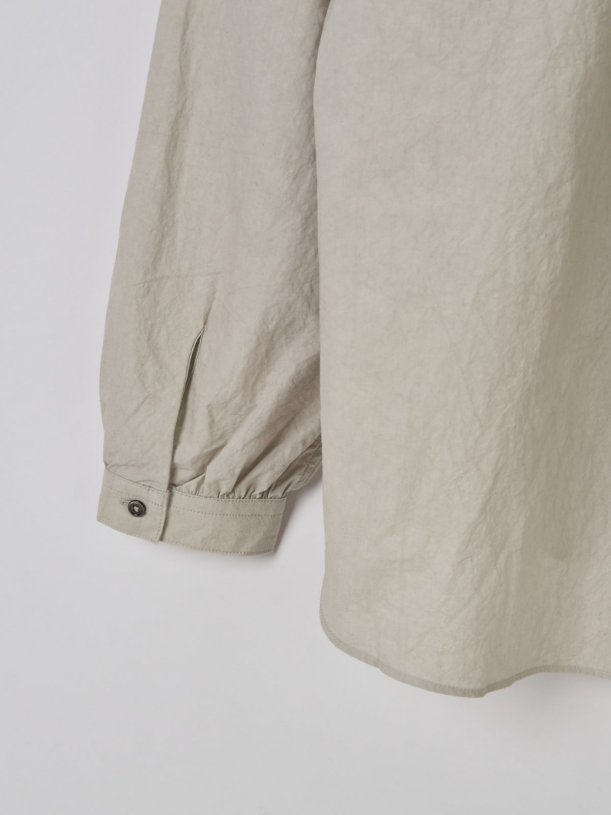 Gathered Pull-On Shirt - Light Grey