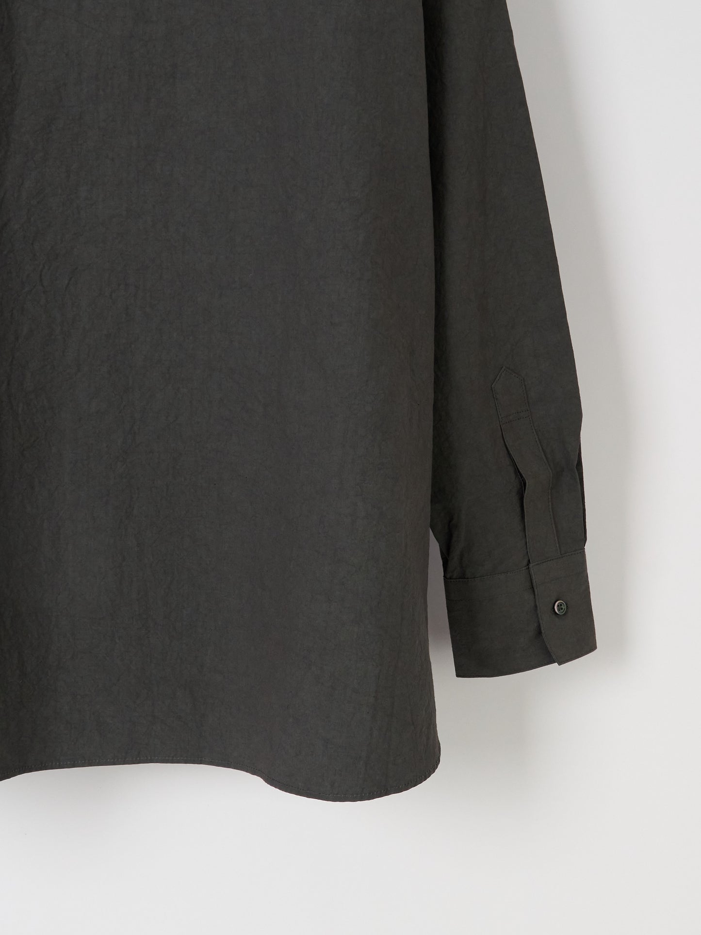 Double-Pocket Wide Shirt - Charcoal