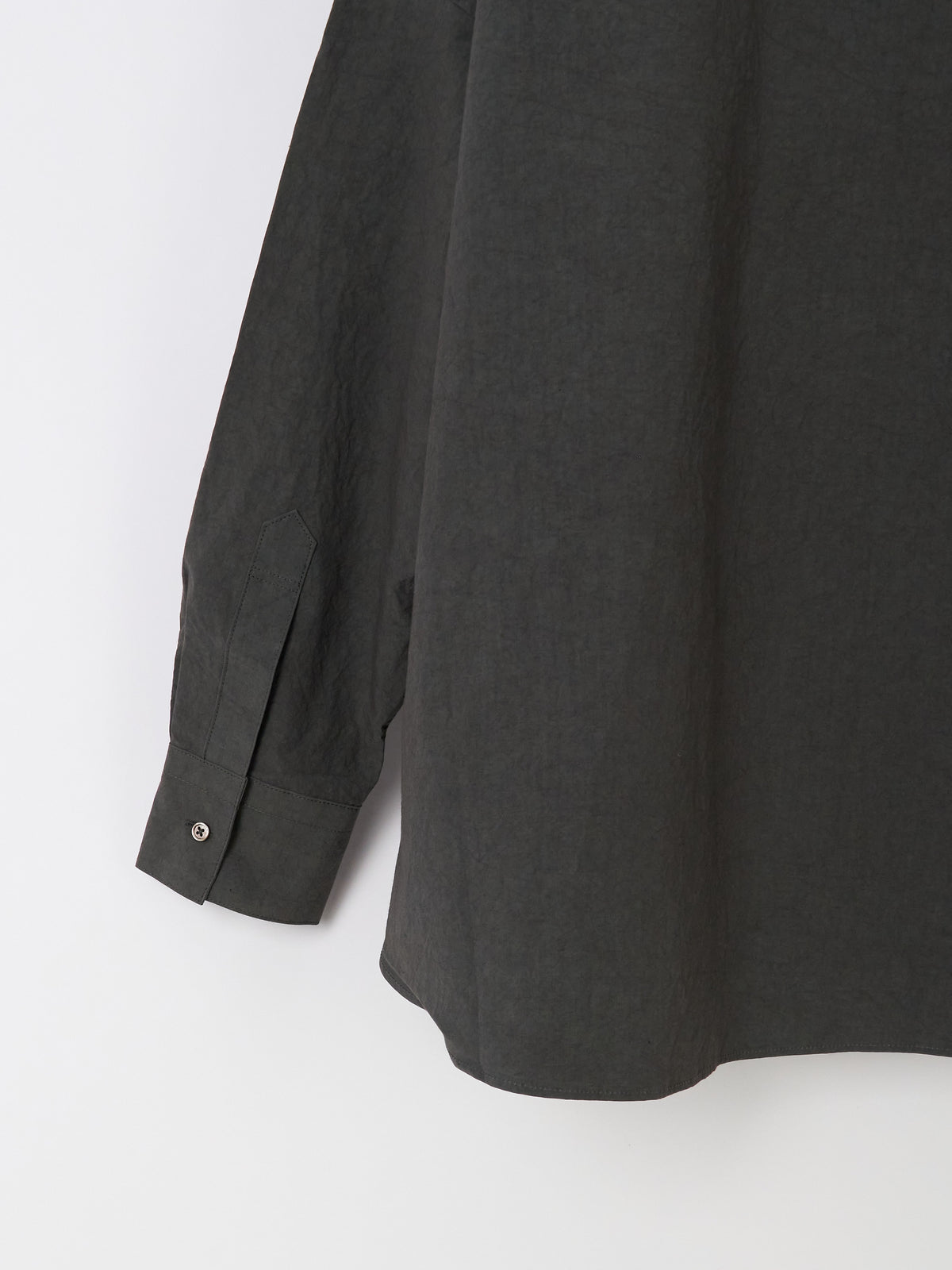 Double-Pocket Wide Shirt - Charcoal