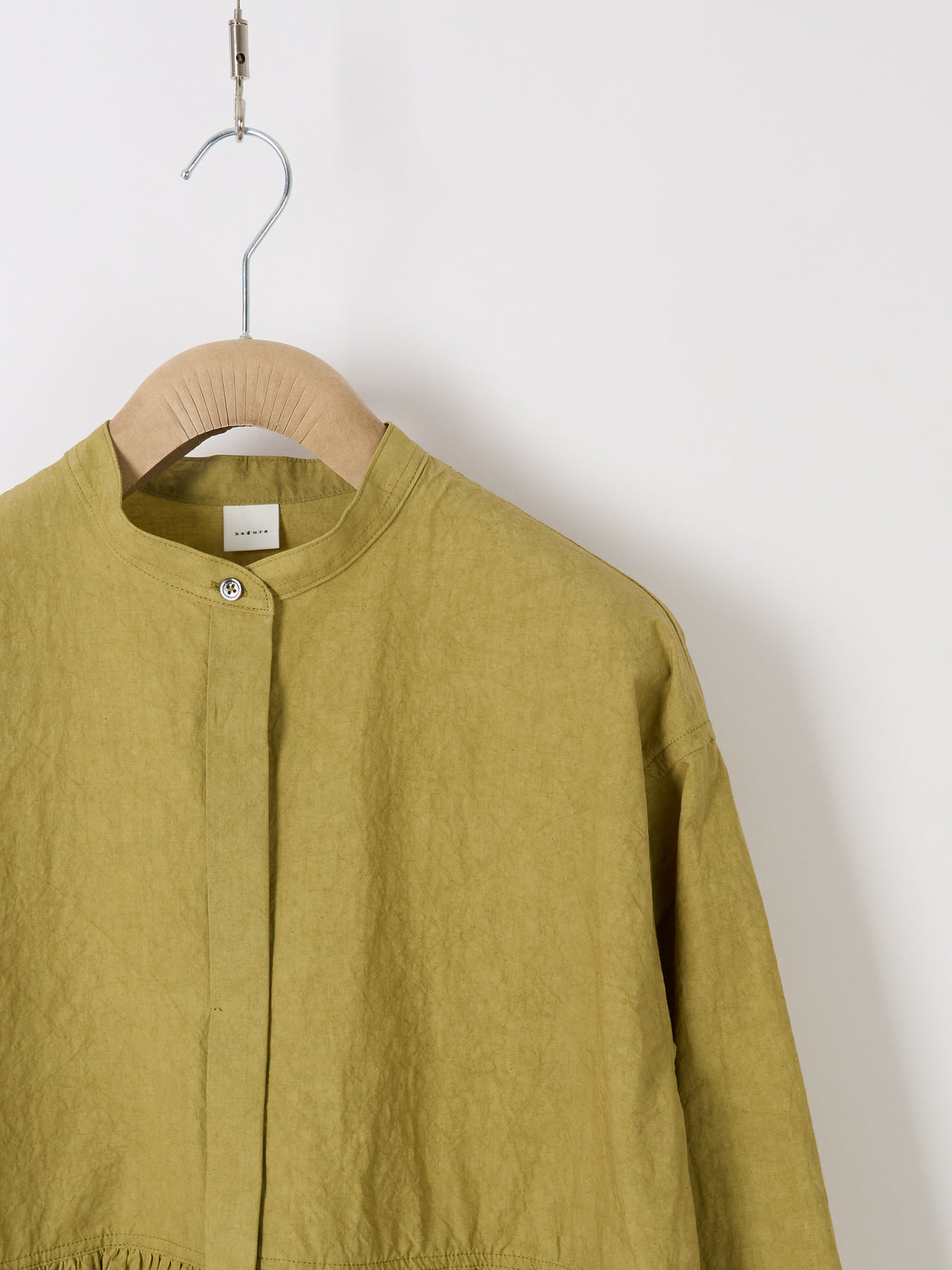 Gathered-Waist Blouse - Mustard