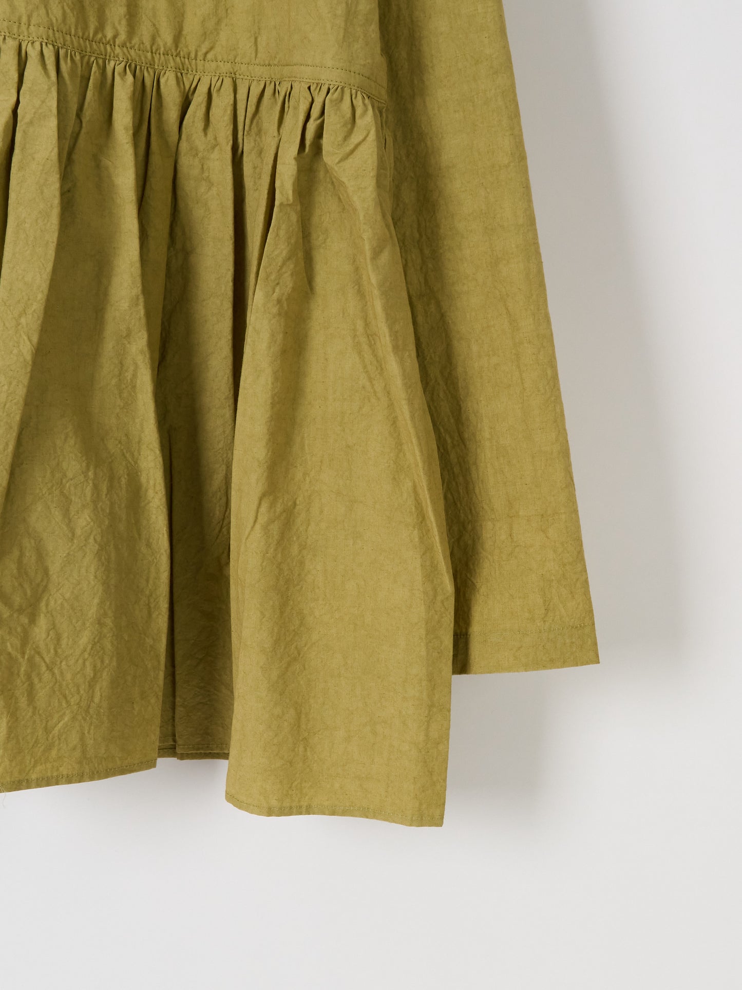 Gathered-Waist Blouse - Mustard