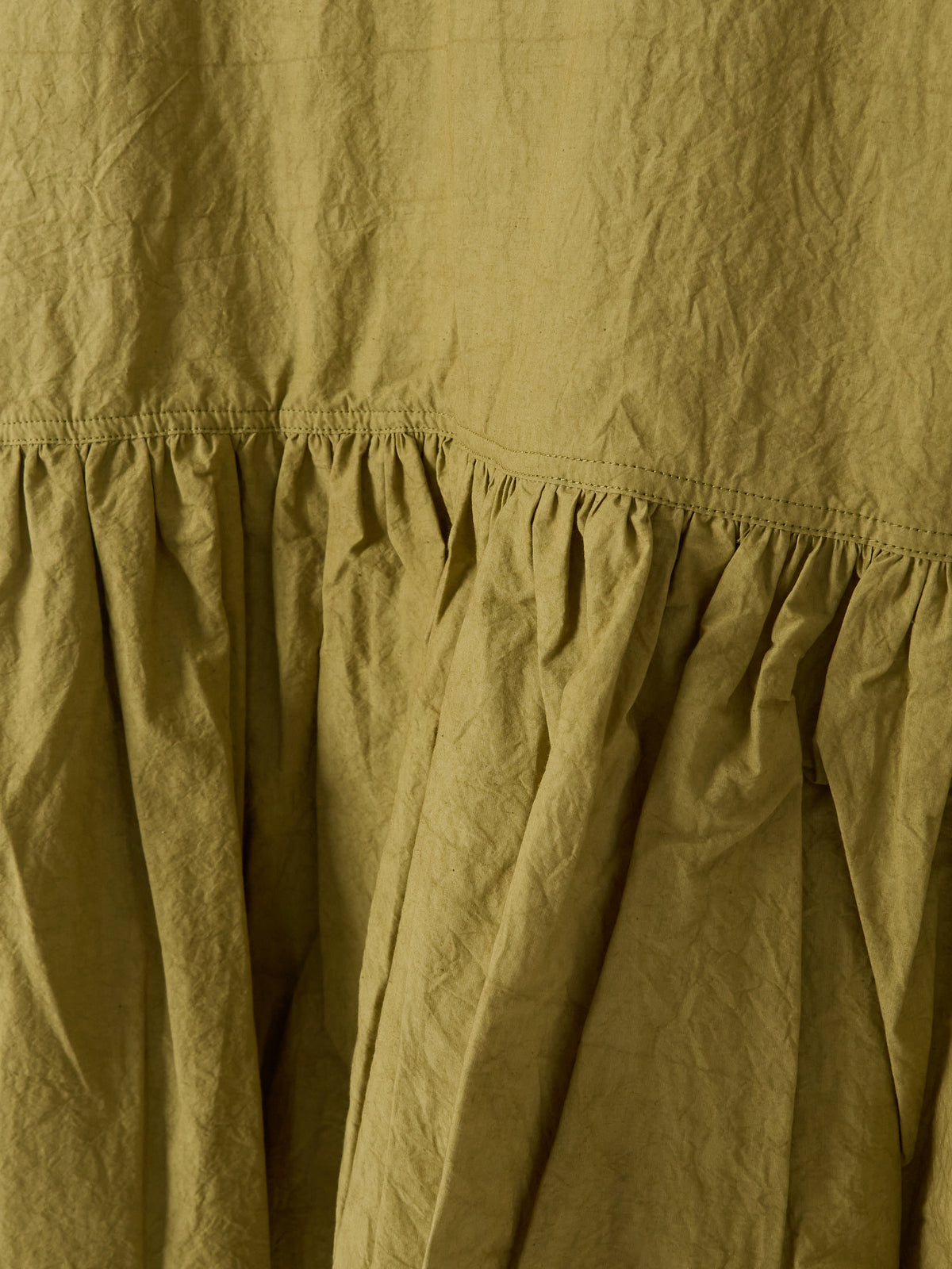 Gathered-Waist Blouse - Mustard