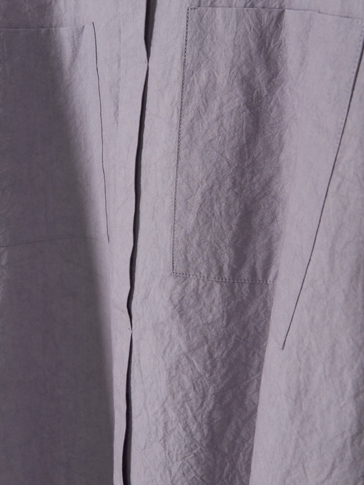Double-Pocket Wide Shirt - Lavender