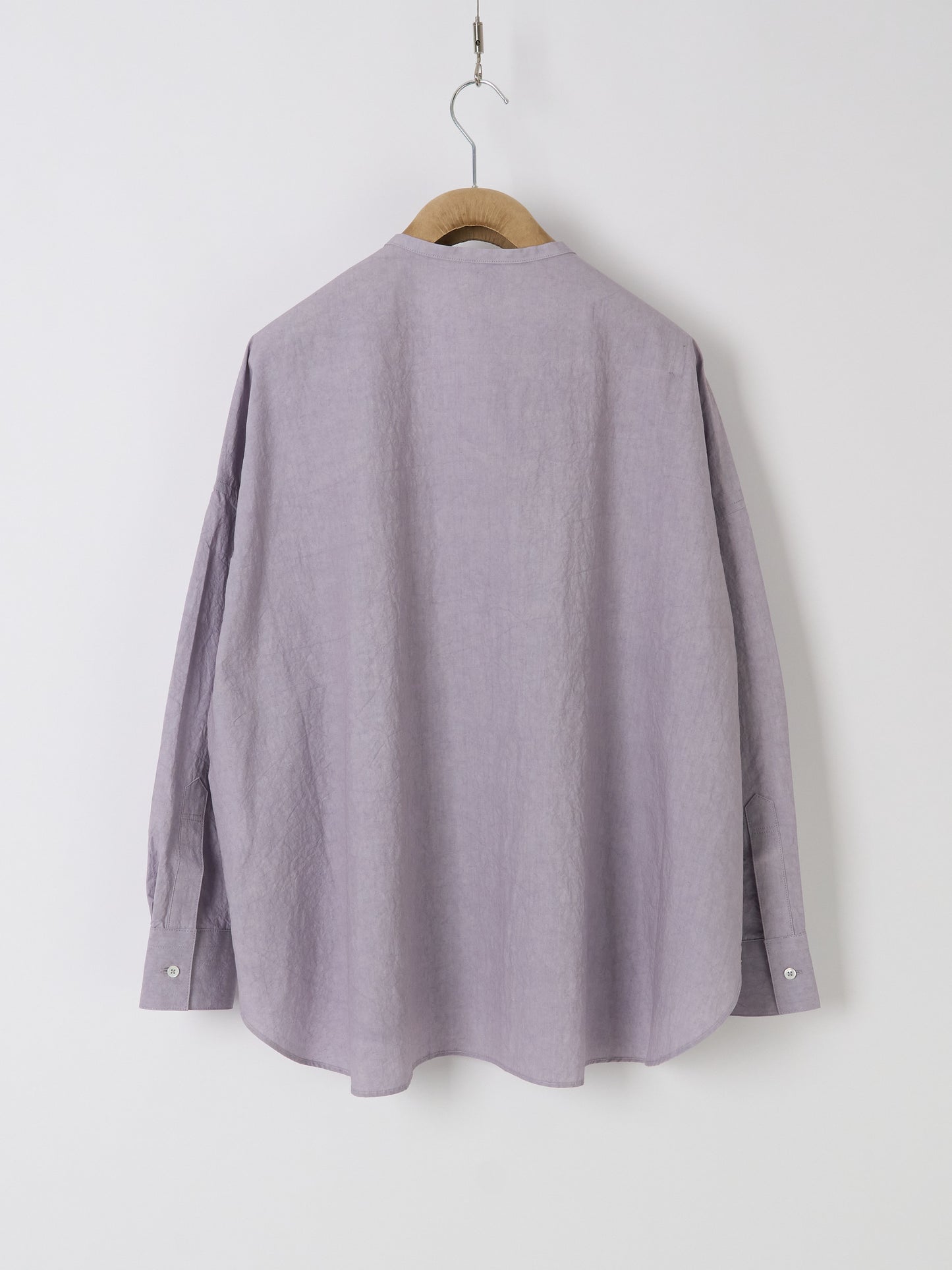 Double-Pocket Wide Shirt - Lavender
