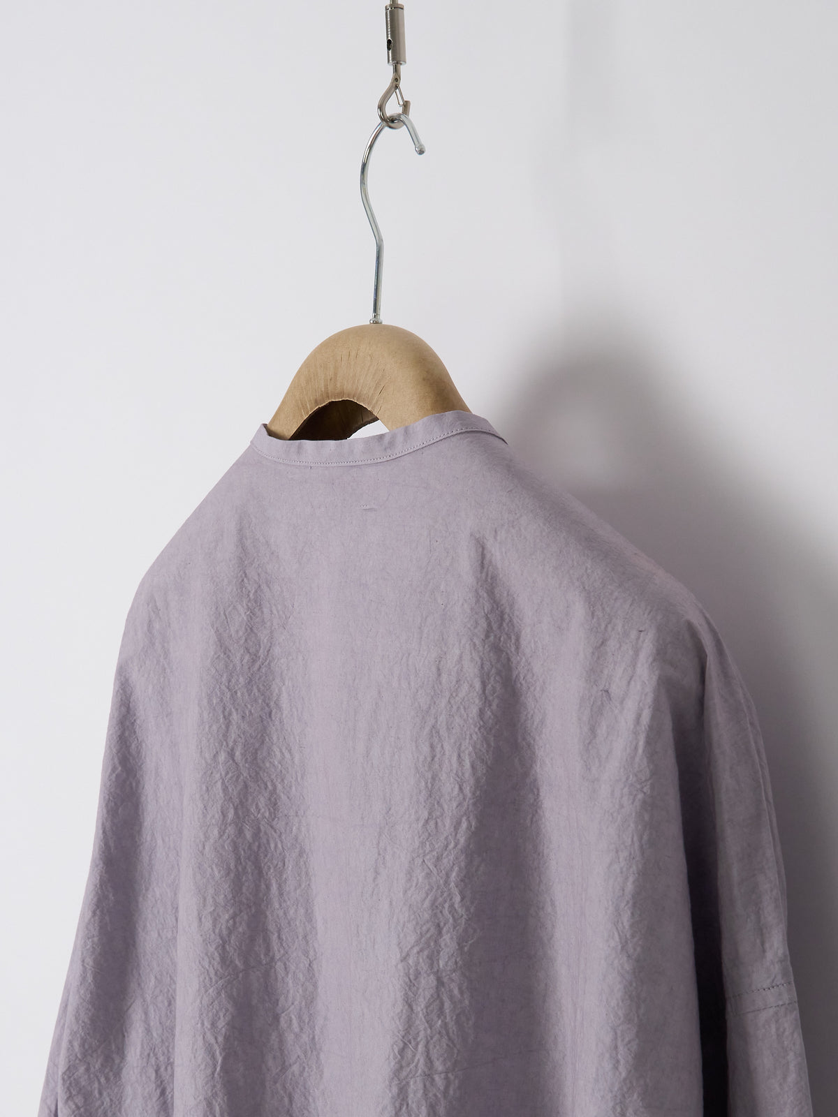 Double-Pocket Wide Shirt - Lavender