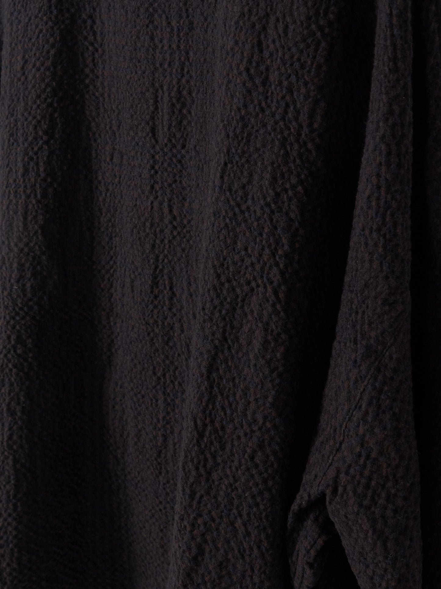 Oversized Shirt Cardigan - Check