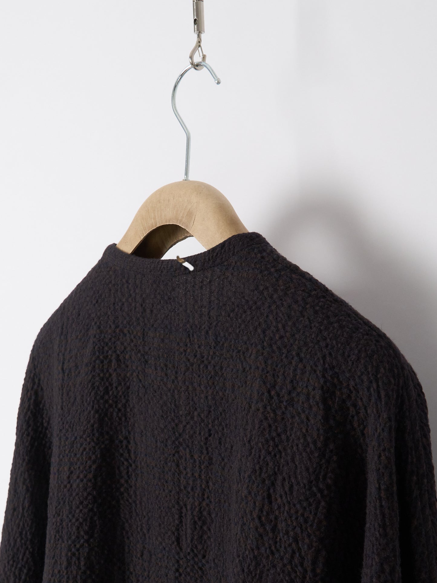 Oversized Shirt Cardigan - Check